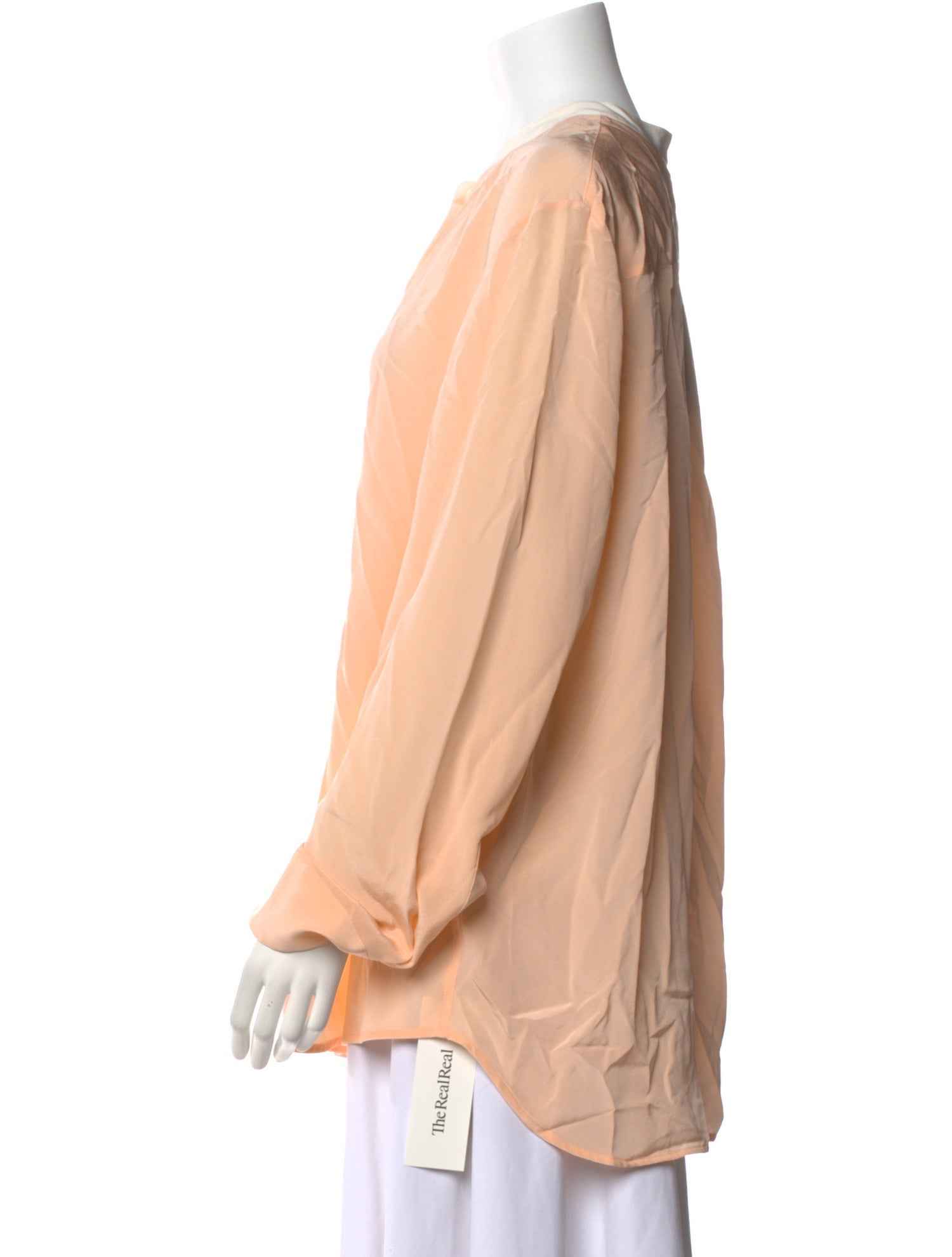 St. John Silk Crew Neck Blouse