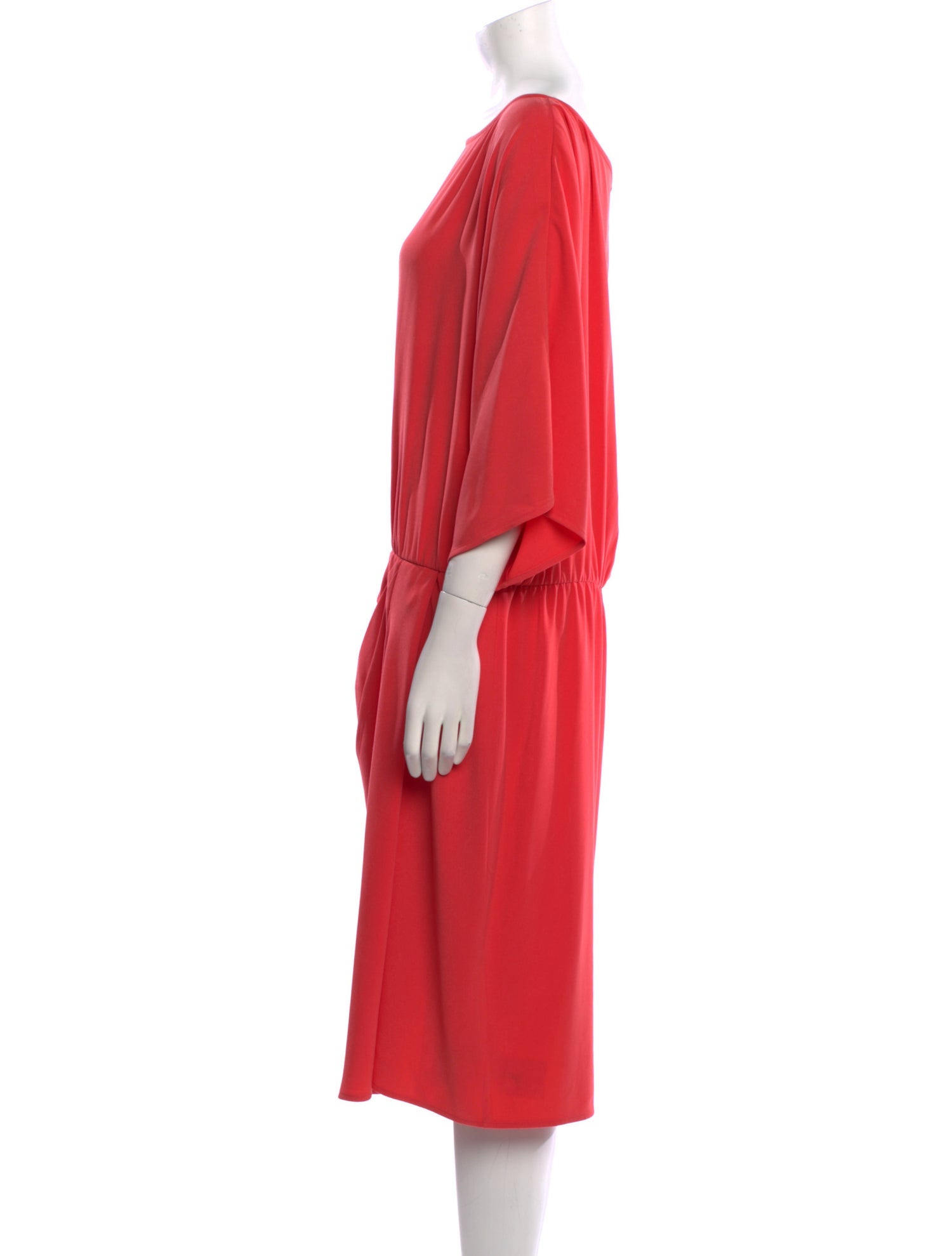 St. John Bateau Neckline Midi Length Dress