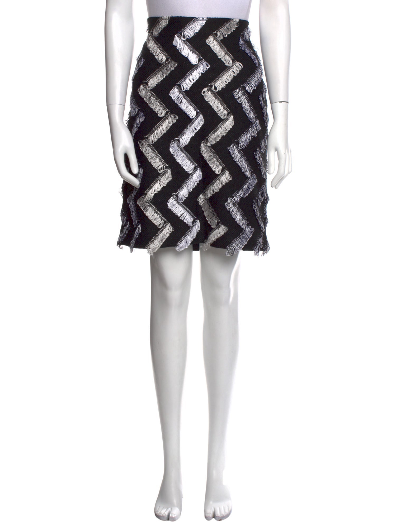 St. John Printed Knee-Length Skirt