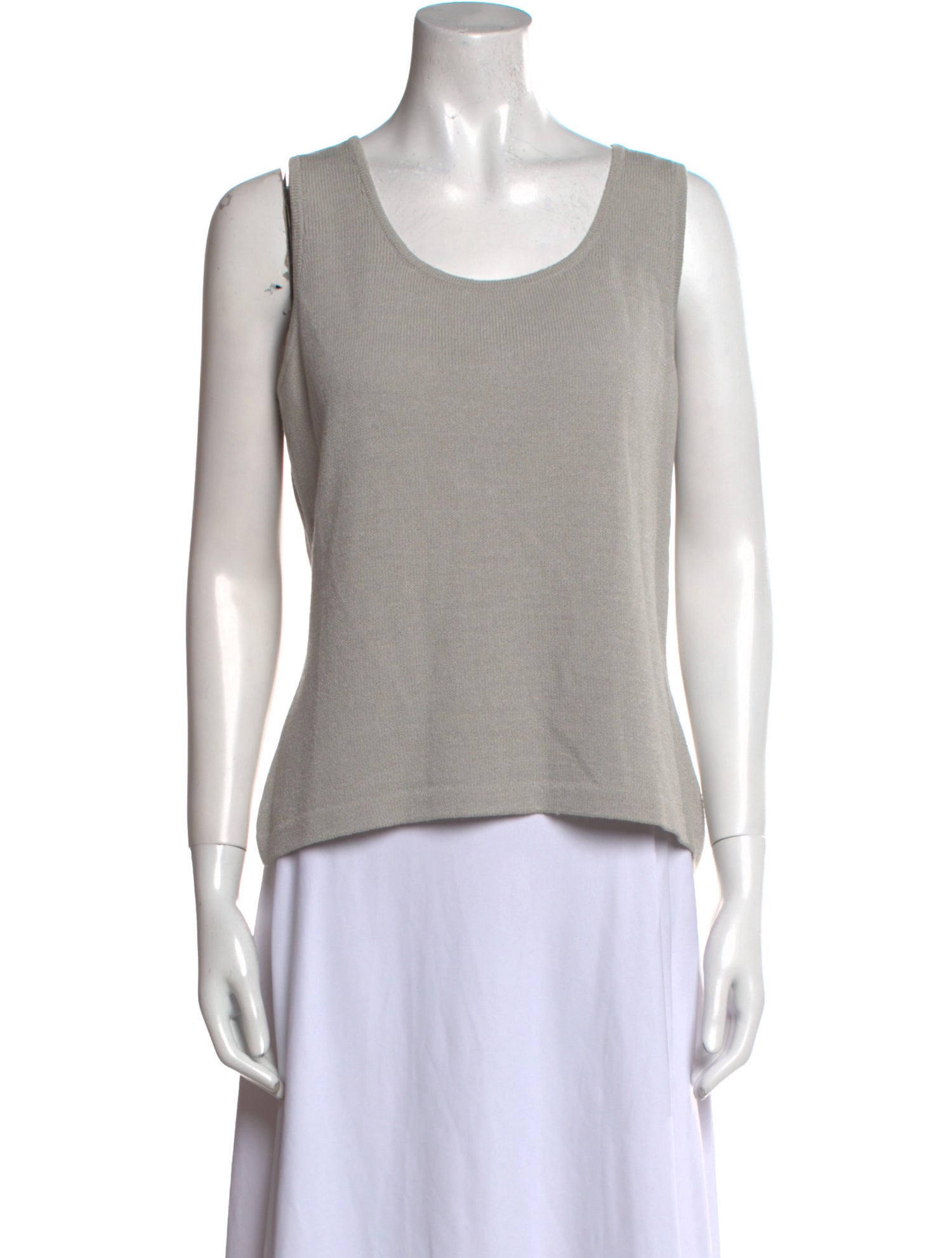 St. John Wool Scoop Neck Top