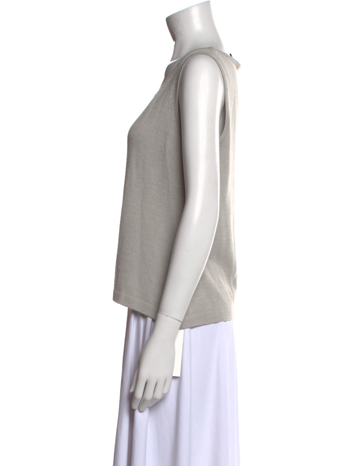 St. John Wool Scoop Neck Top