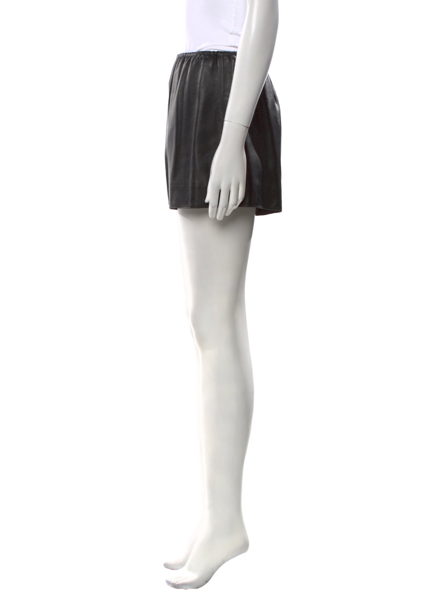 St. John Leather Mini Shorts