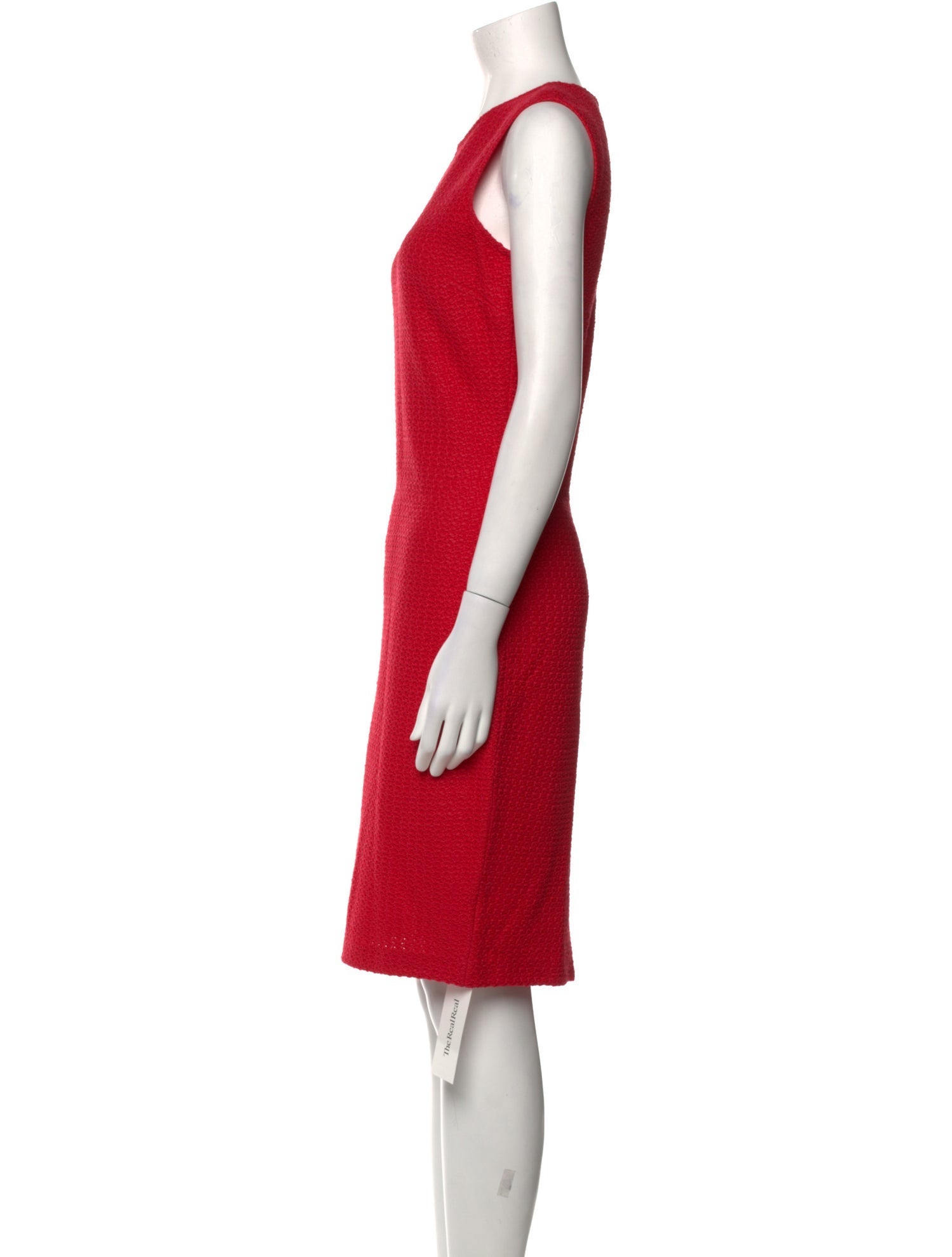 St. John Crew Neck Knee-Length Dress