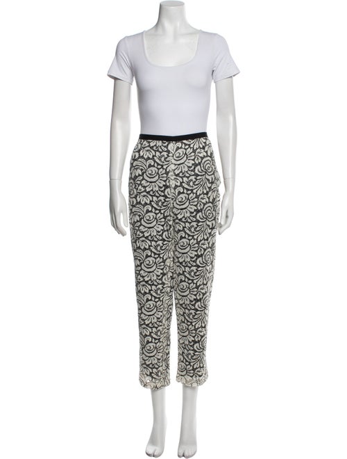 St. John Lace Pattern Pant Set