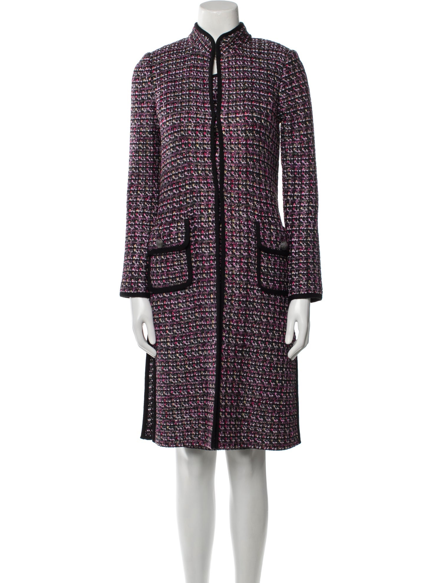 St. John Wool Tweed Pattern Dress Set