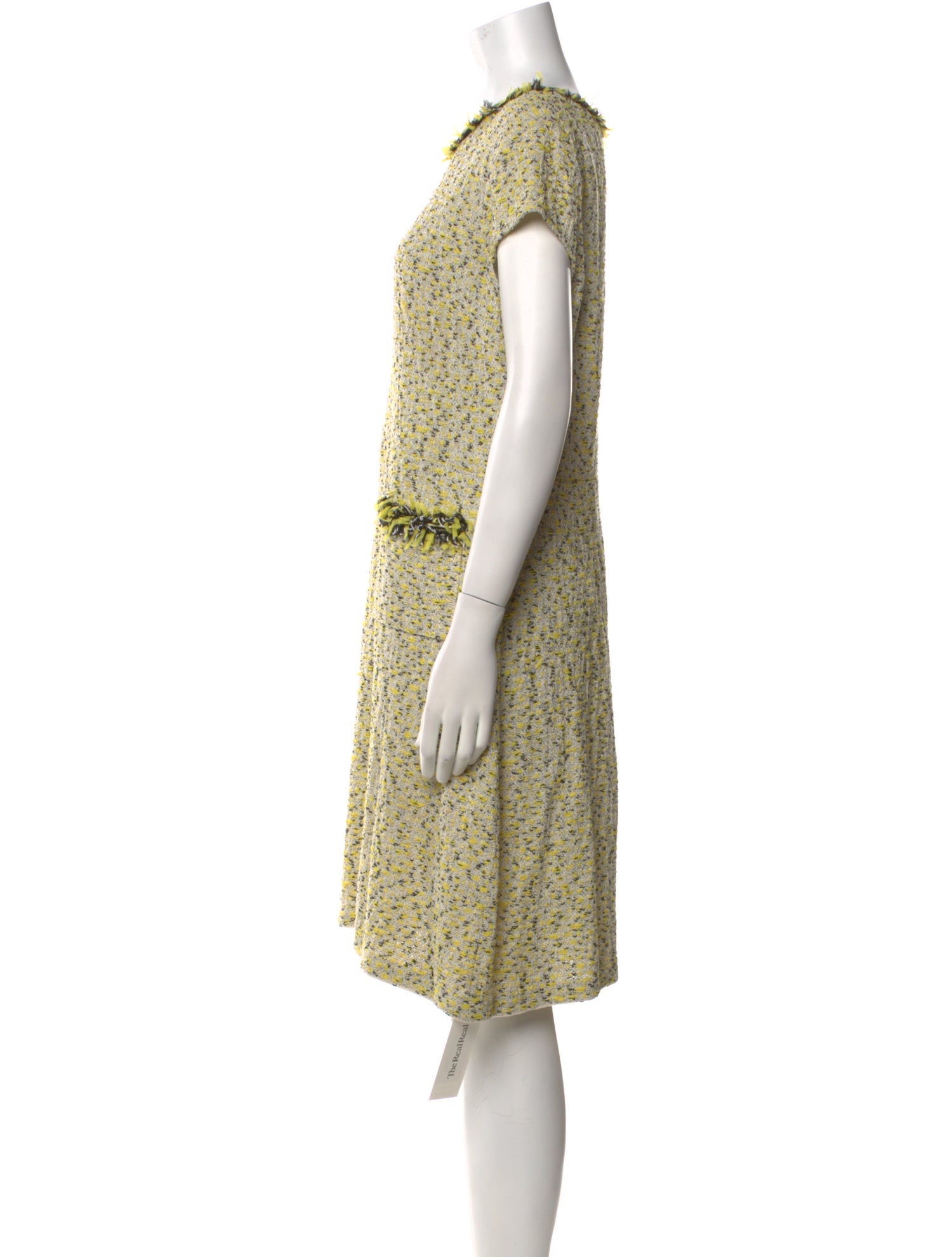 St. John Printed Knee-Length Dress