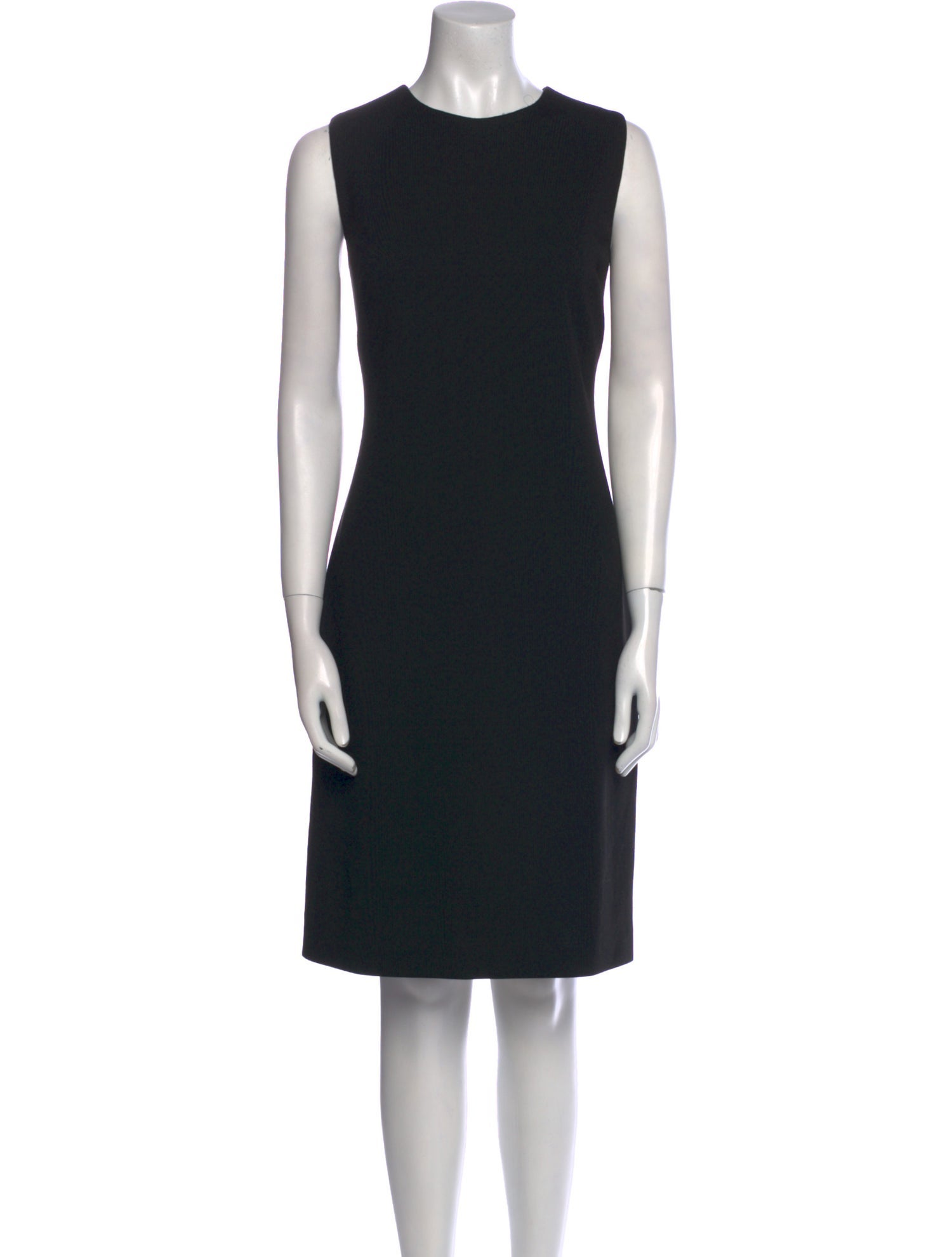 St. John Crew Neck Knee-Length Dress