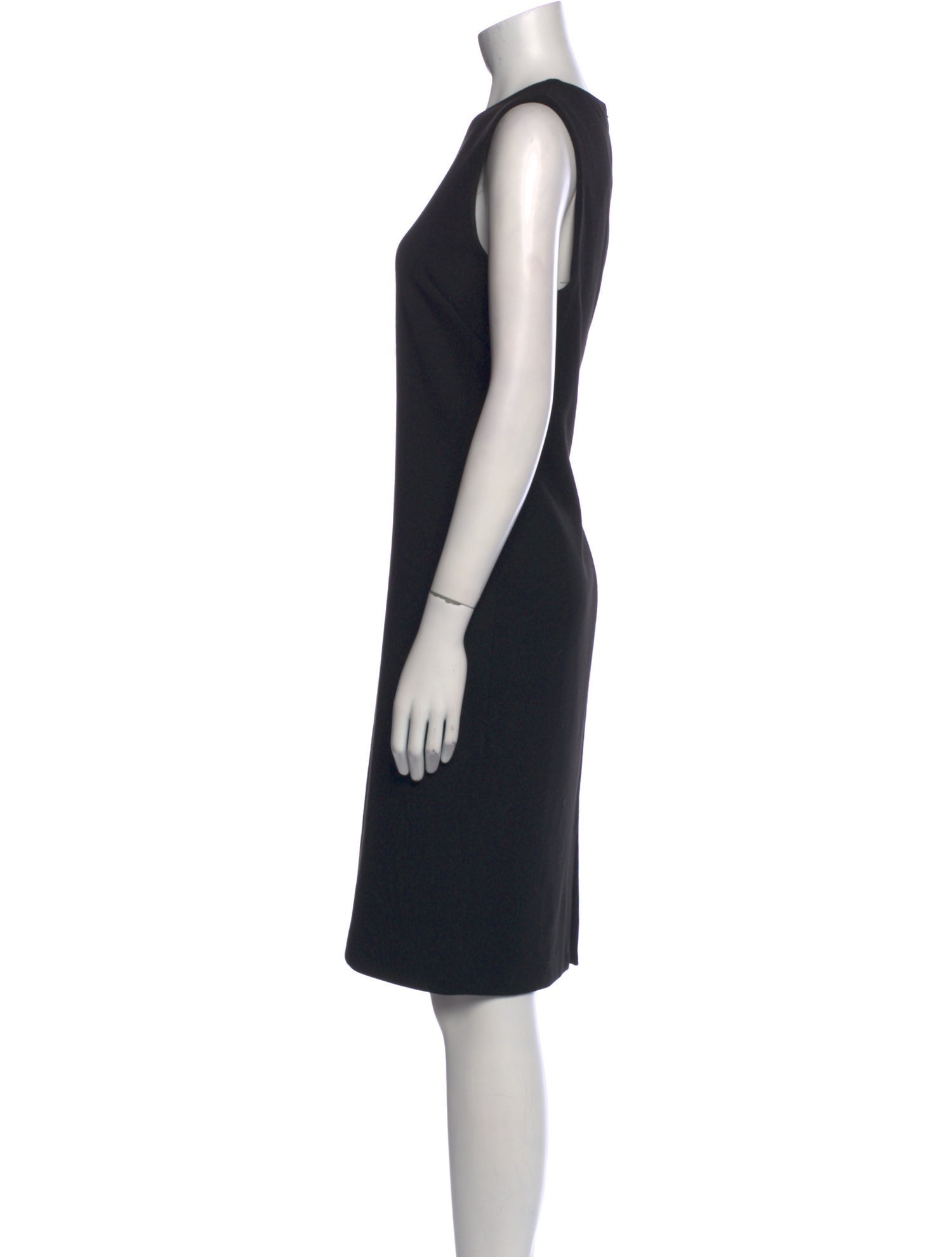 St. John Crew Neck Knee-Length Dress