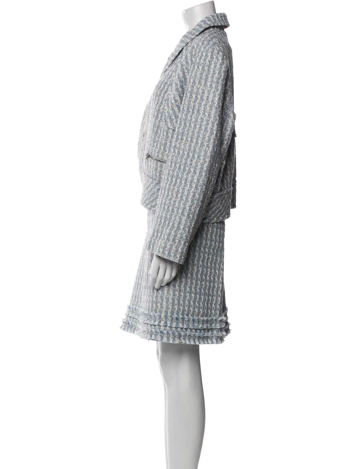 St. John Tweed Pattern Skirt Set w/ Tags