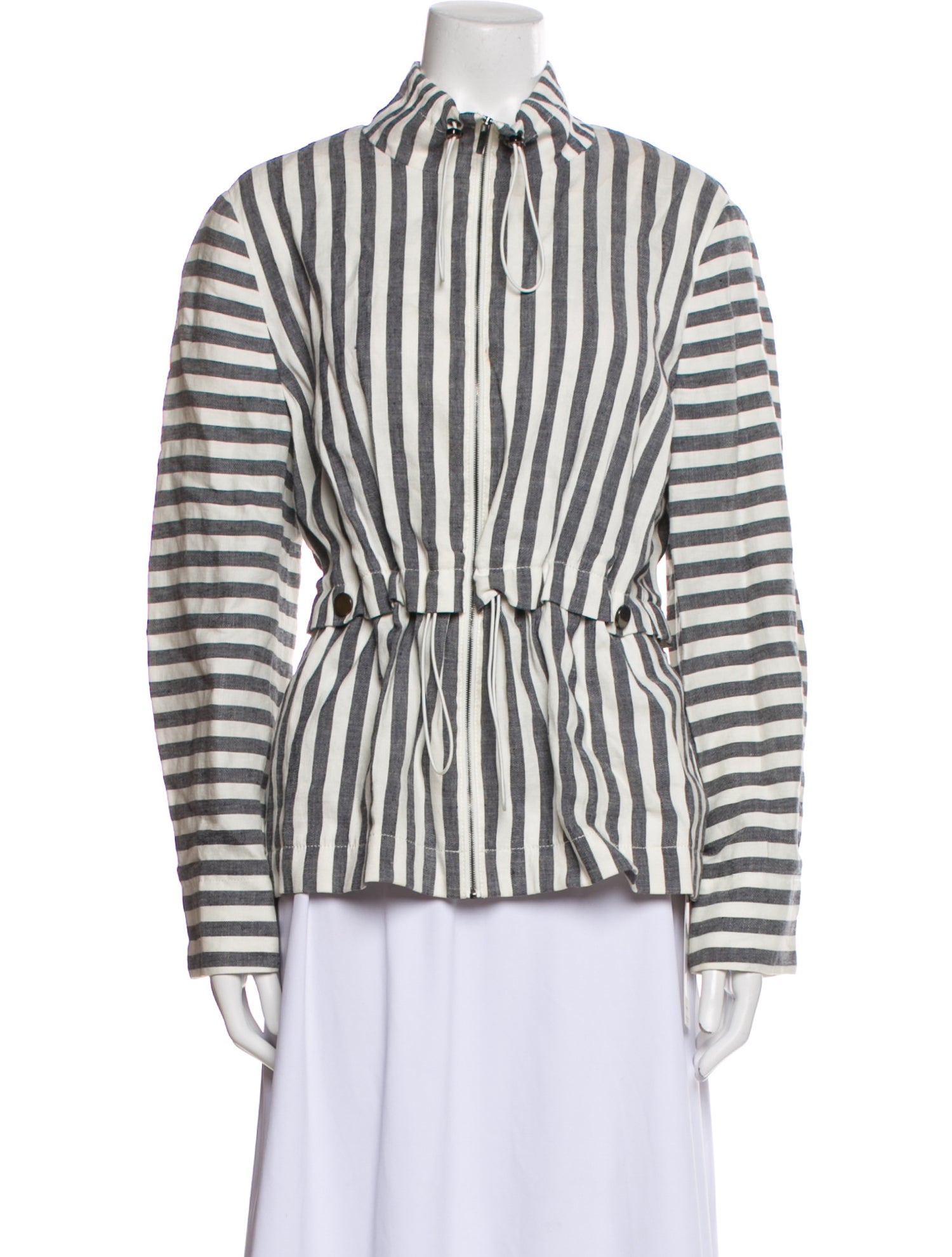 St. John Linen Striped Jacket