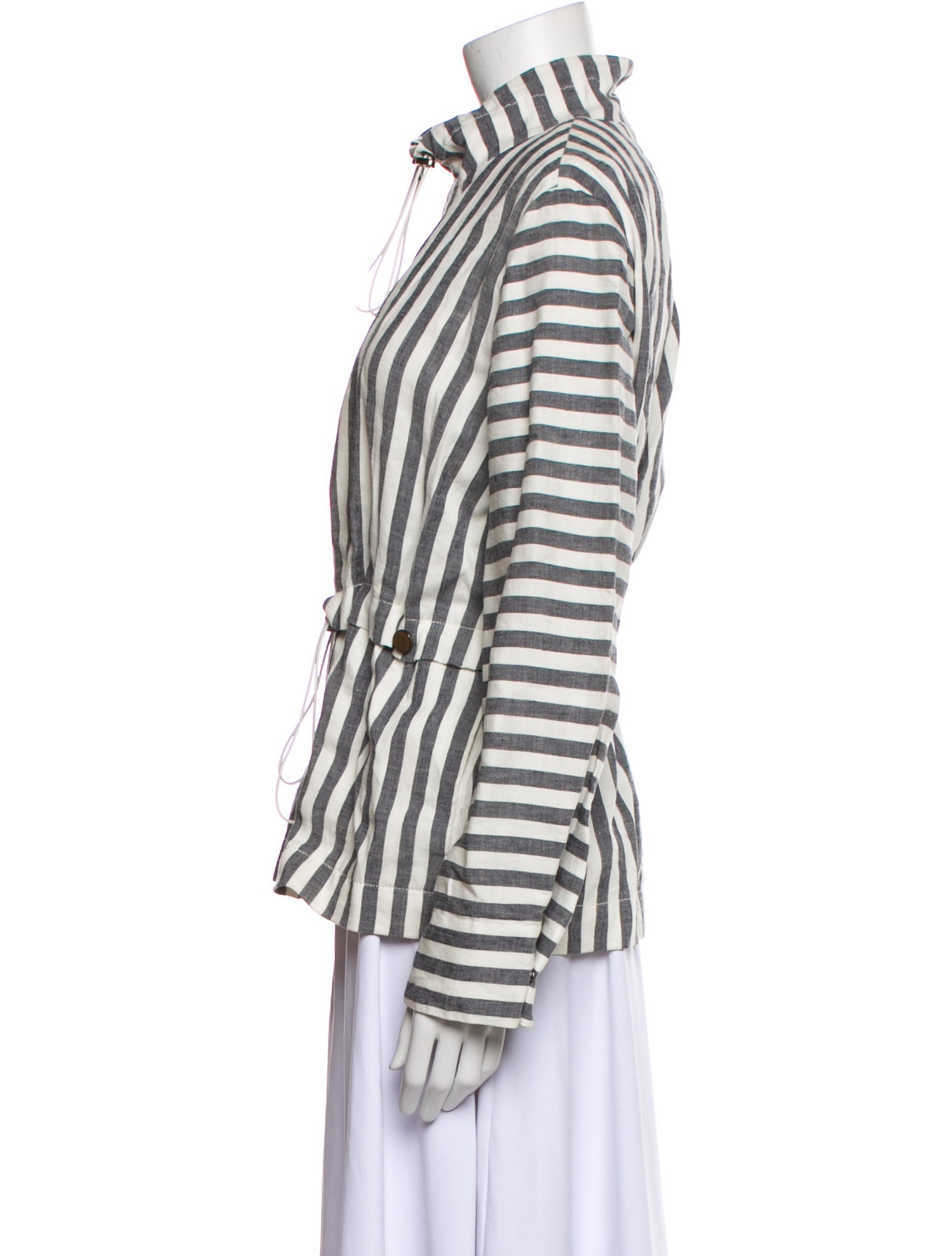 St. John Linen Striped Jacket