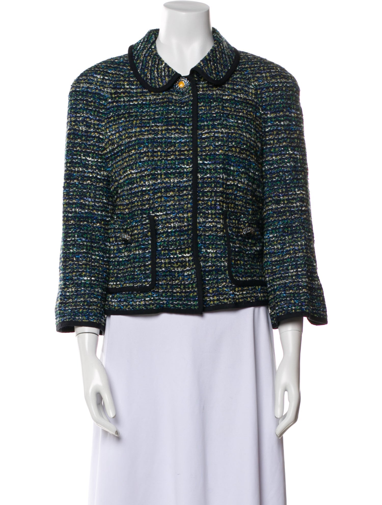 St. John Tweed Pattern Jacket
