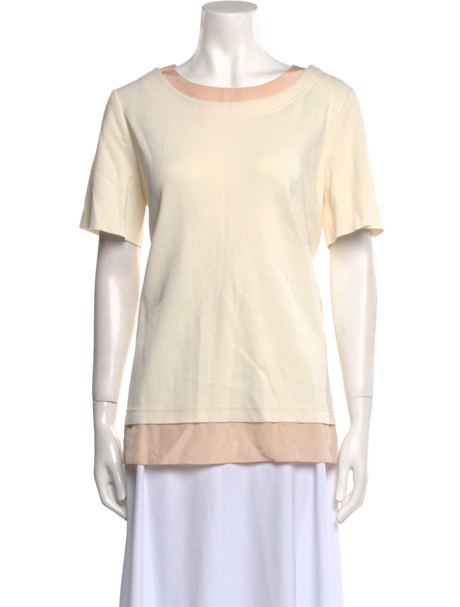 St. John Scoop Neck Short Sleeve T-Shirt
