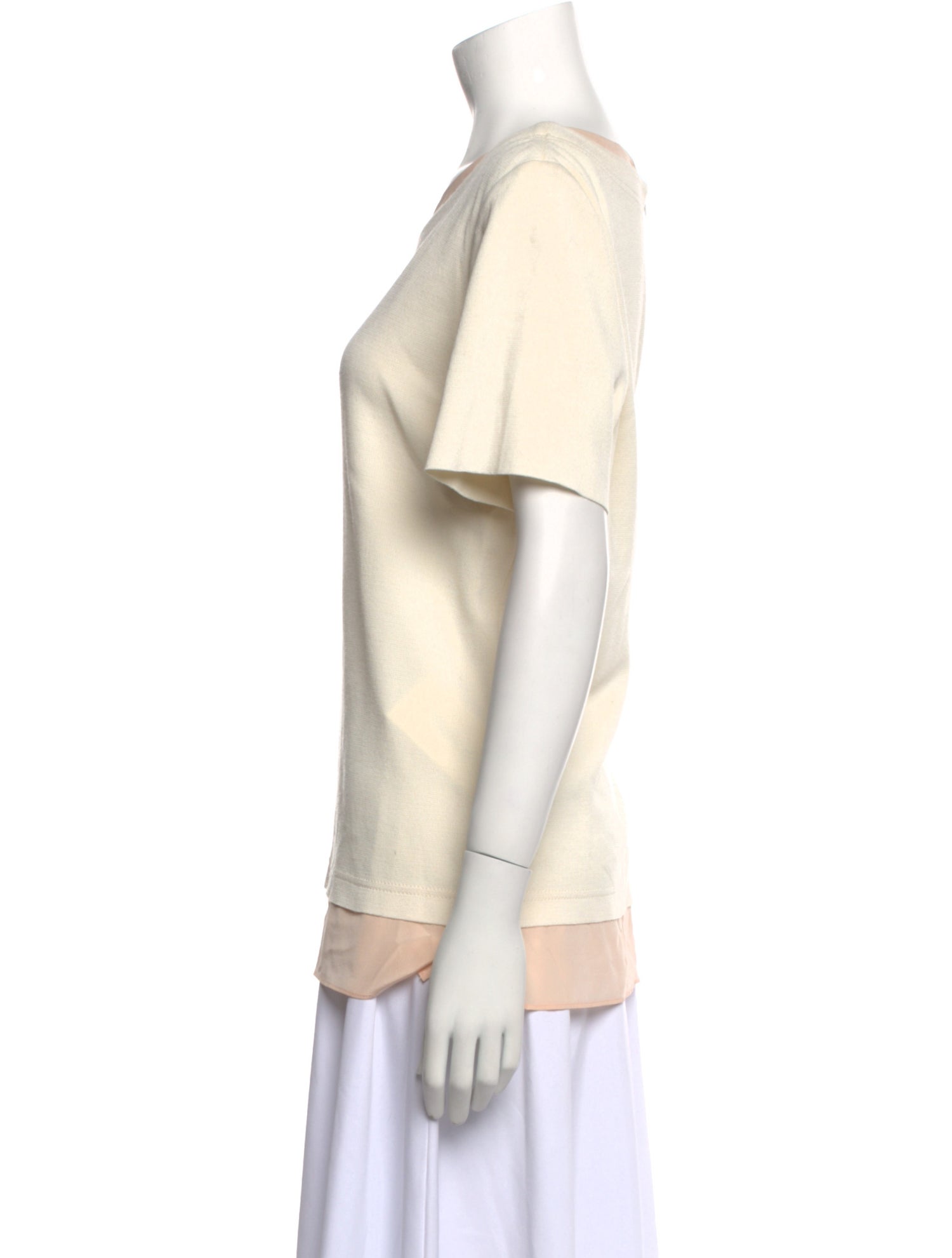 St. John Scoop Neck Short Sleeve T-Shirt