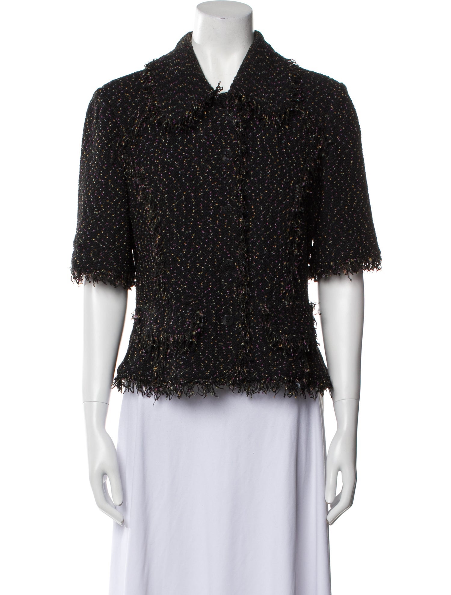 St. John Tweed Pattern Evening Jacket