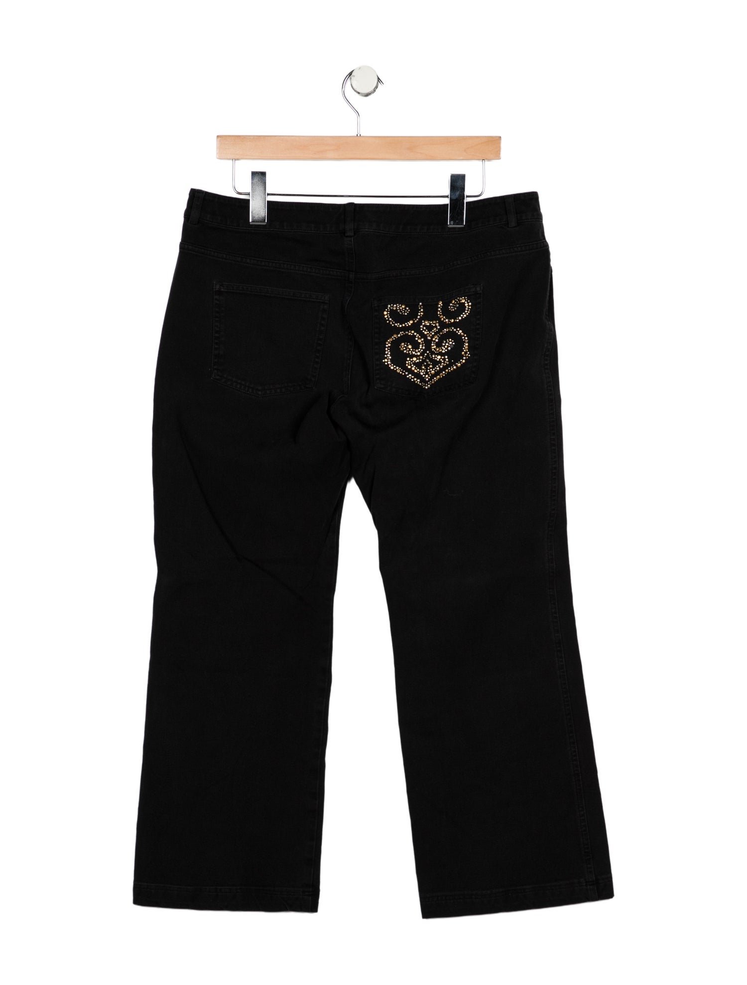 St. John Mid-Rise Wide Leg Jeans