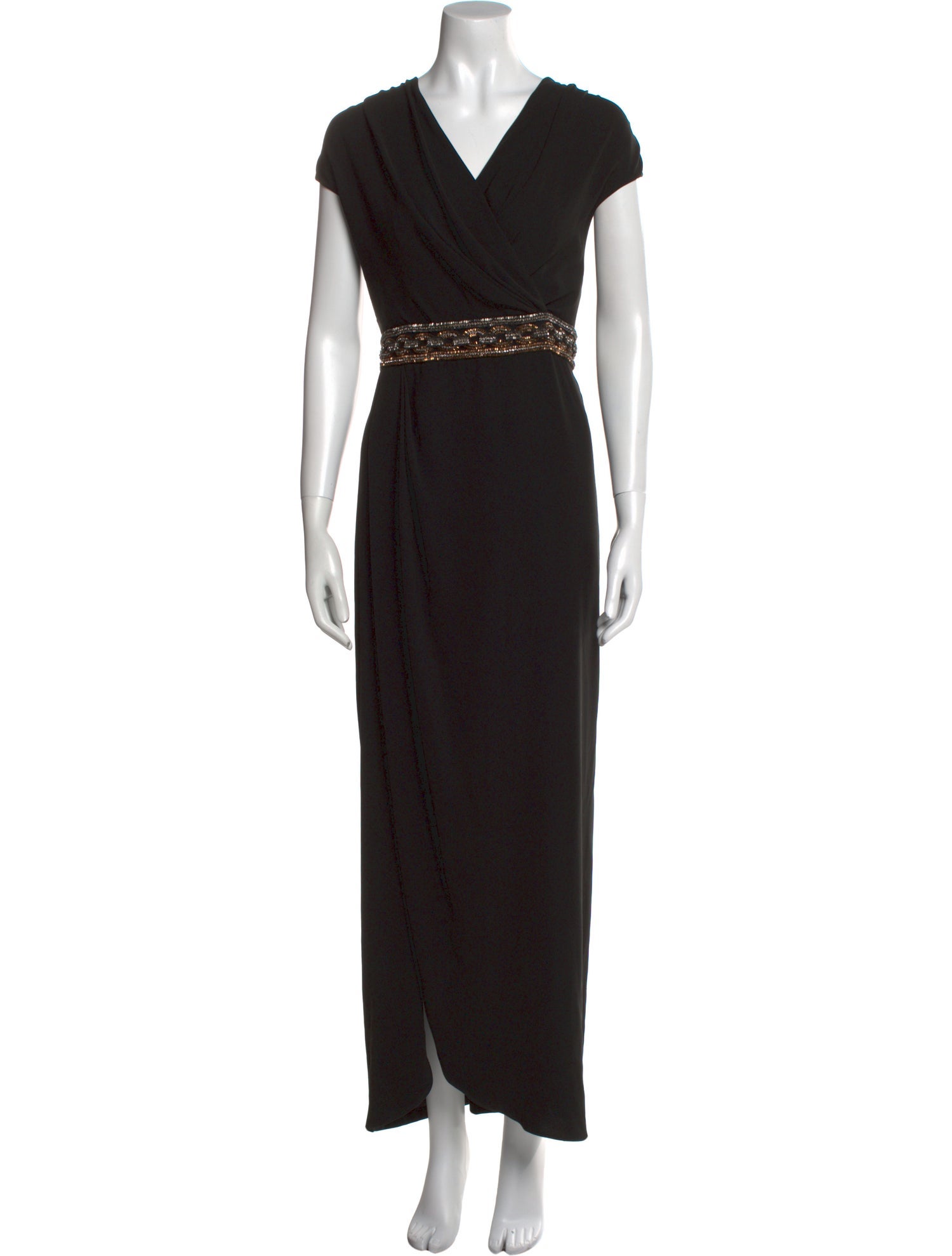 St. John V-Neck Long Dress
