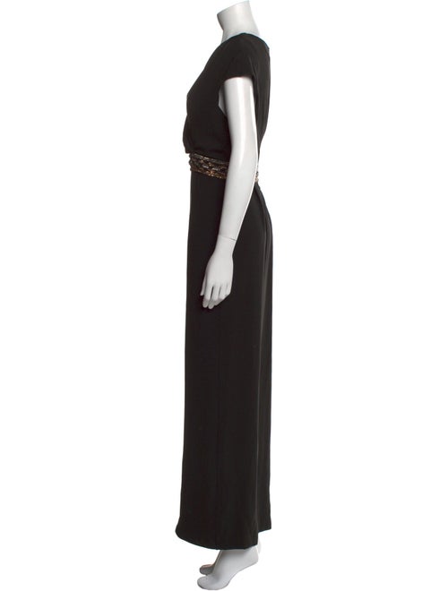 St. John V-Neck Long Dress