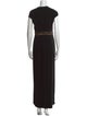St. John V-Neck Long Dress