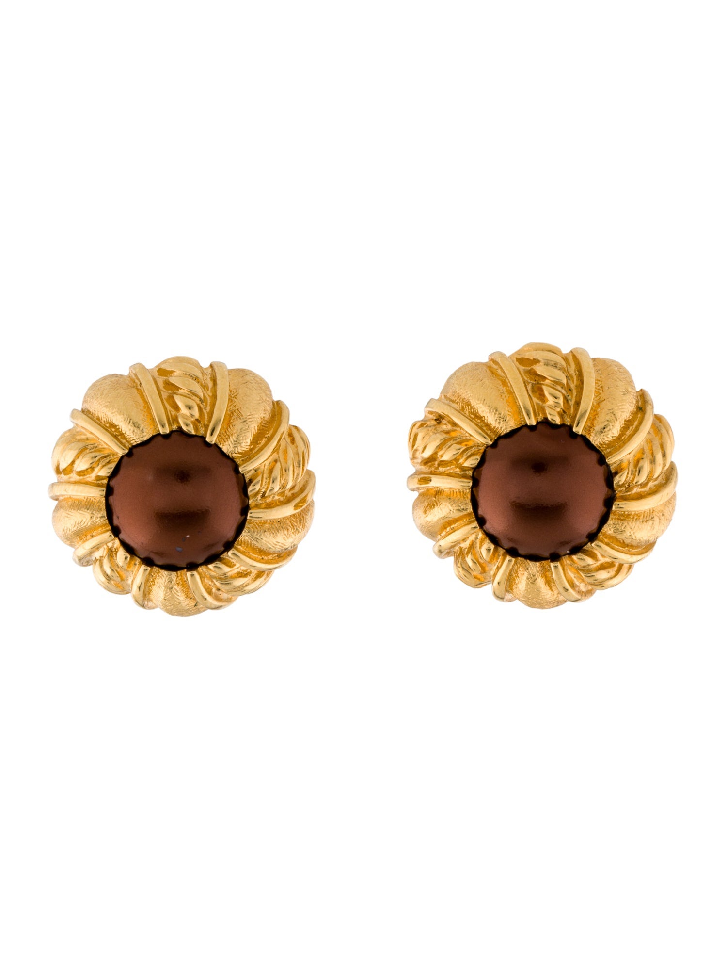 St. John Faux Pearl Clip-On Earrings