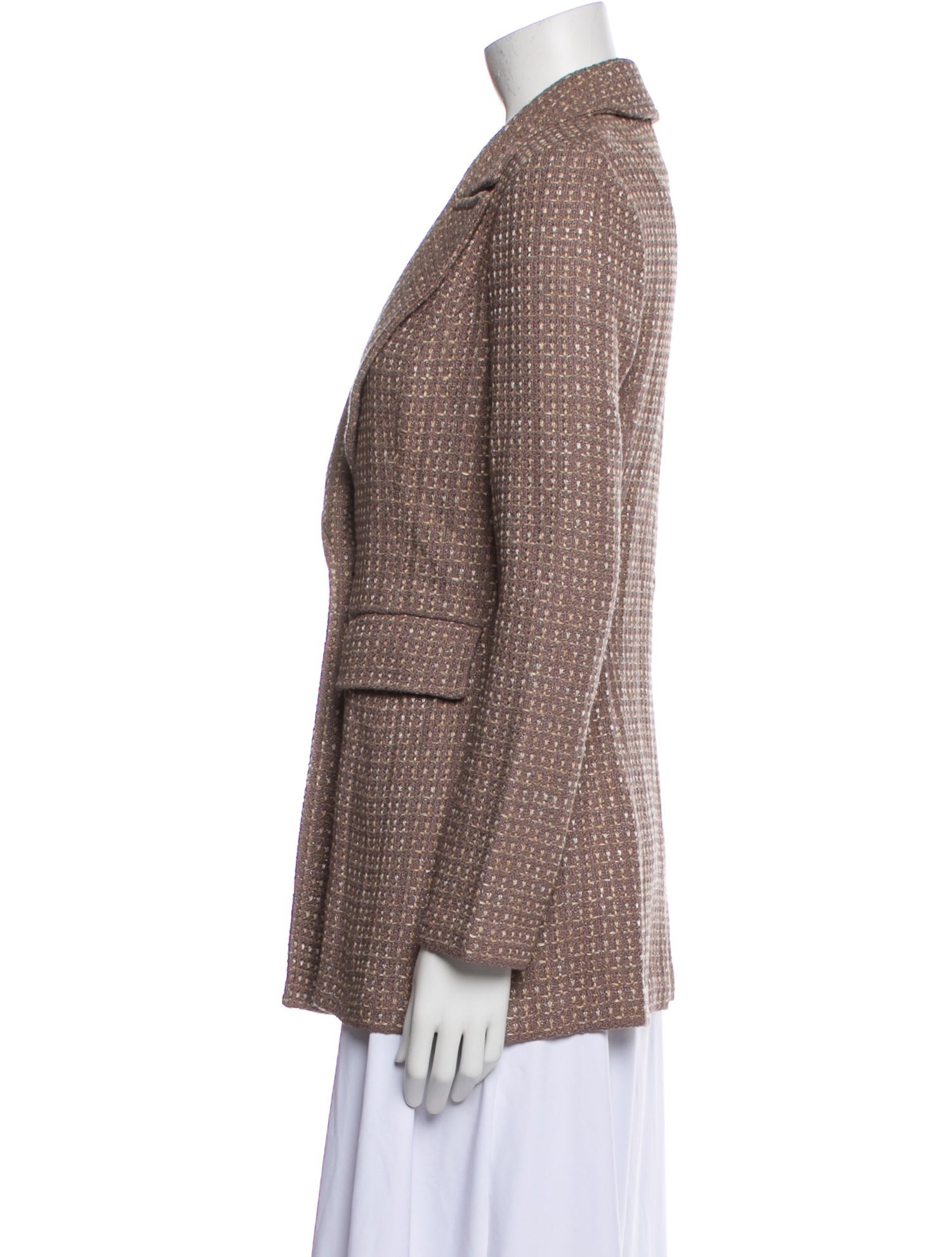 St. John Tweed Pattern Blazer