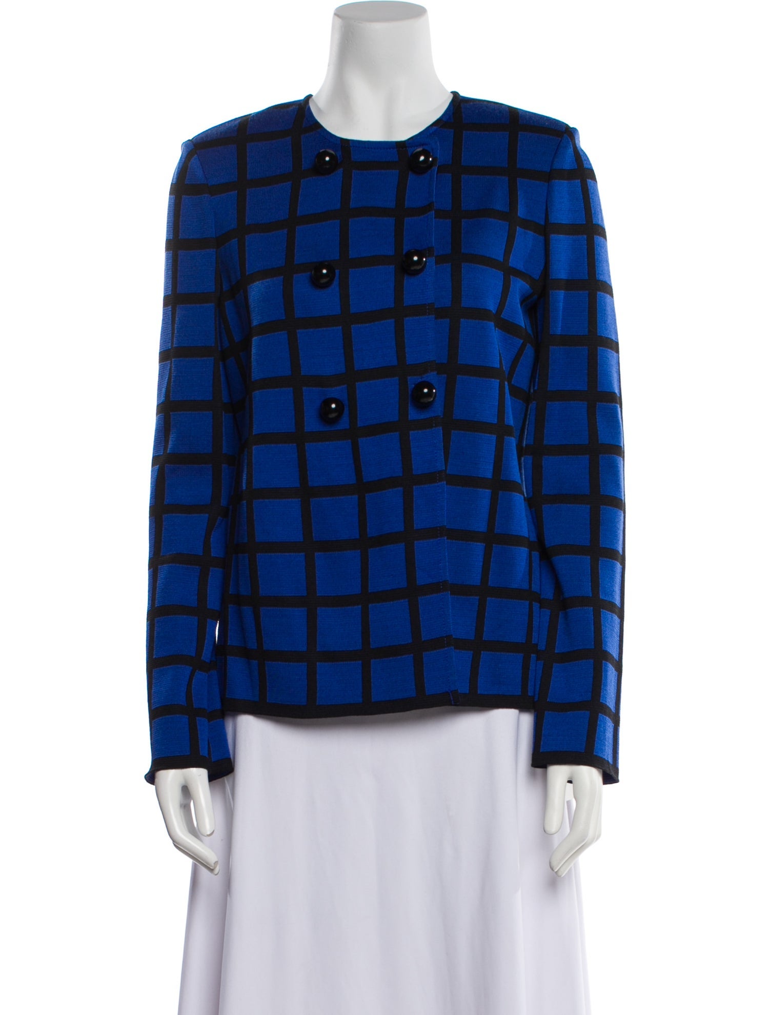 St. John Wool Printed Evening Jacket