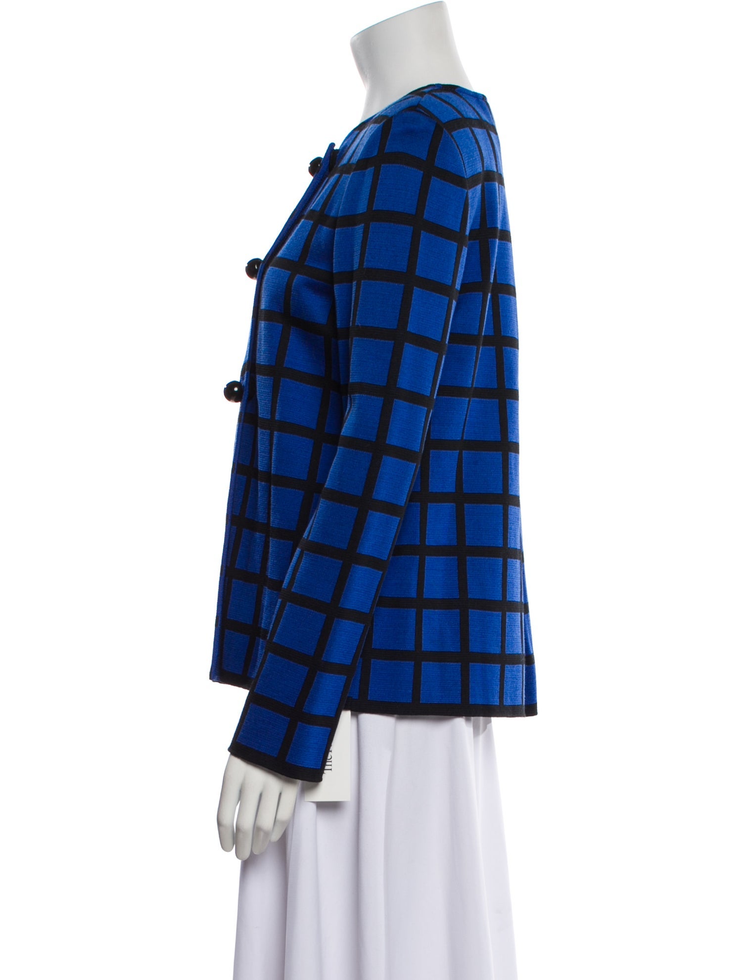 St. John Wool Printed Evening Jacket