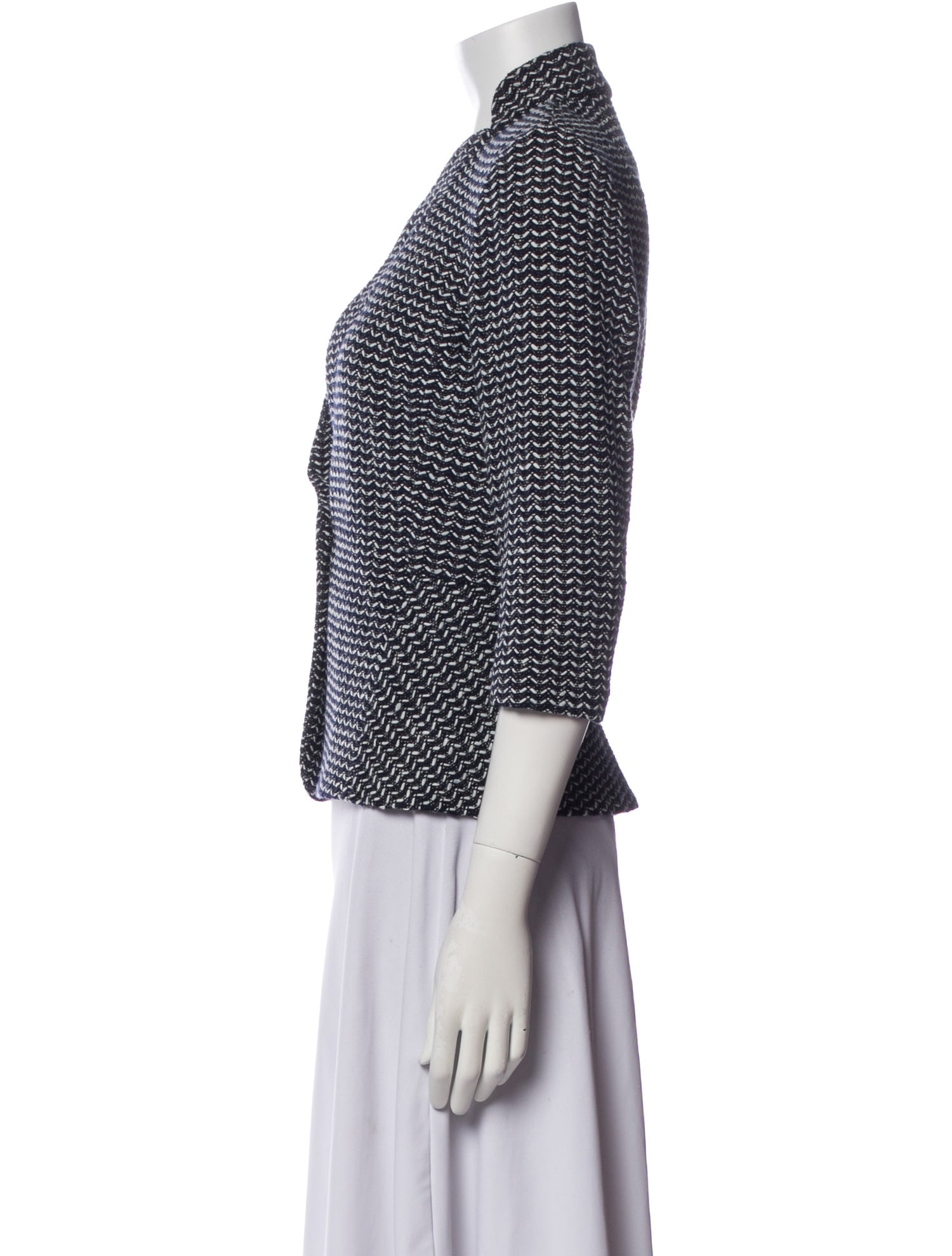 St. John Wool Printed Evening Jacket