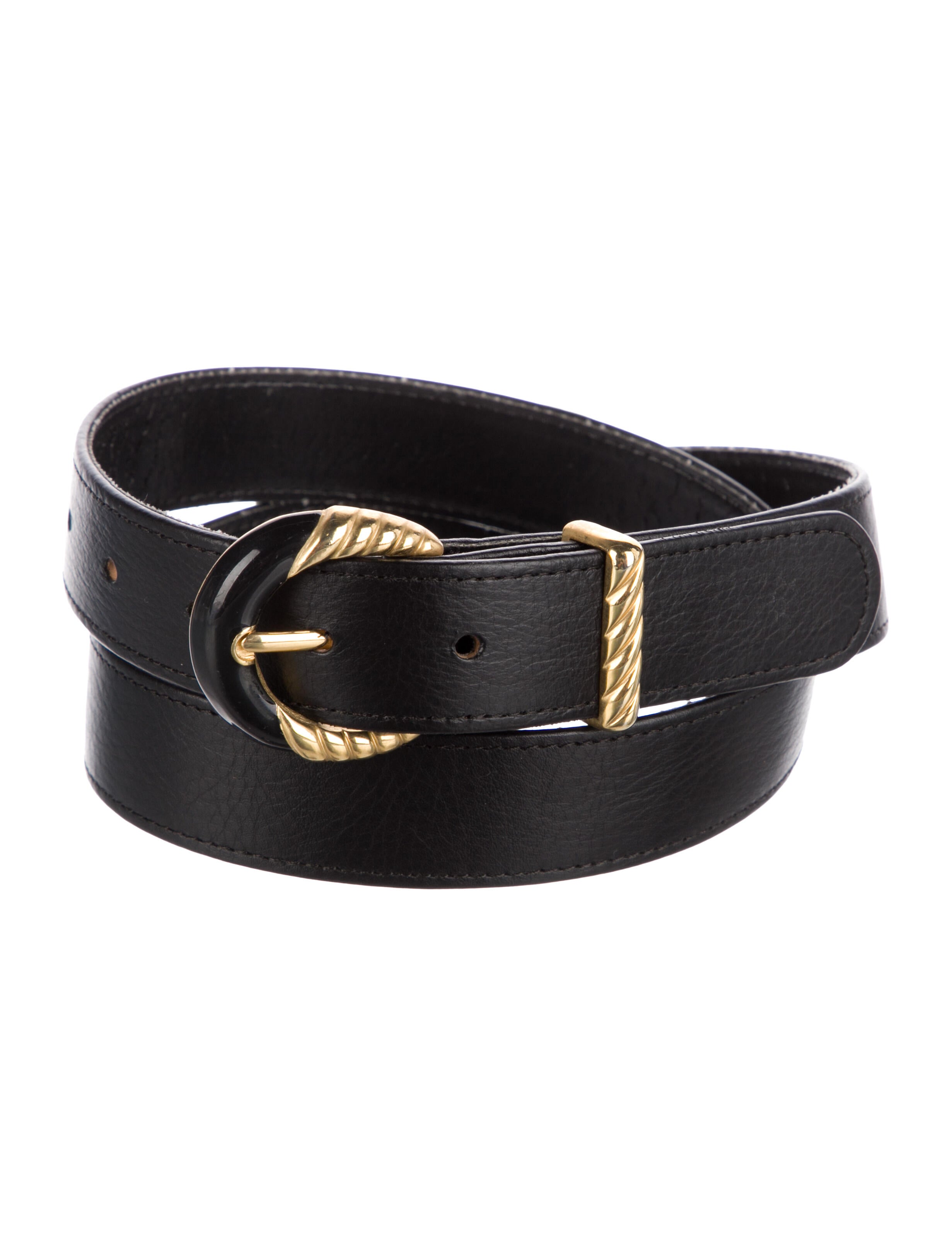 Martine Rose Skinny Ponyhair Belt - Neutrals Belts