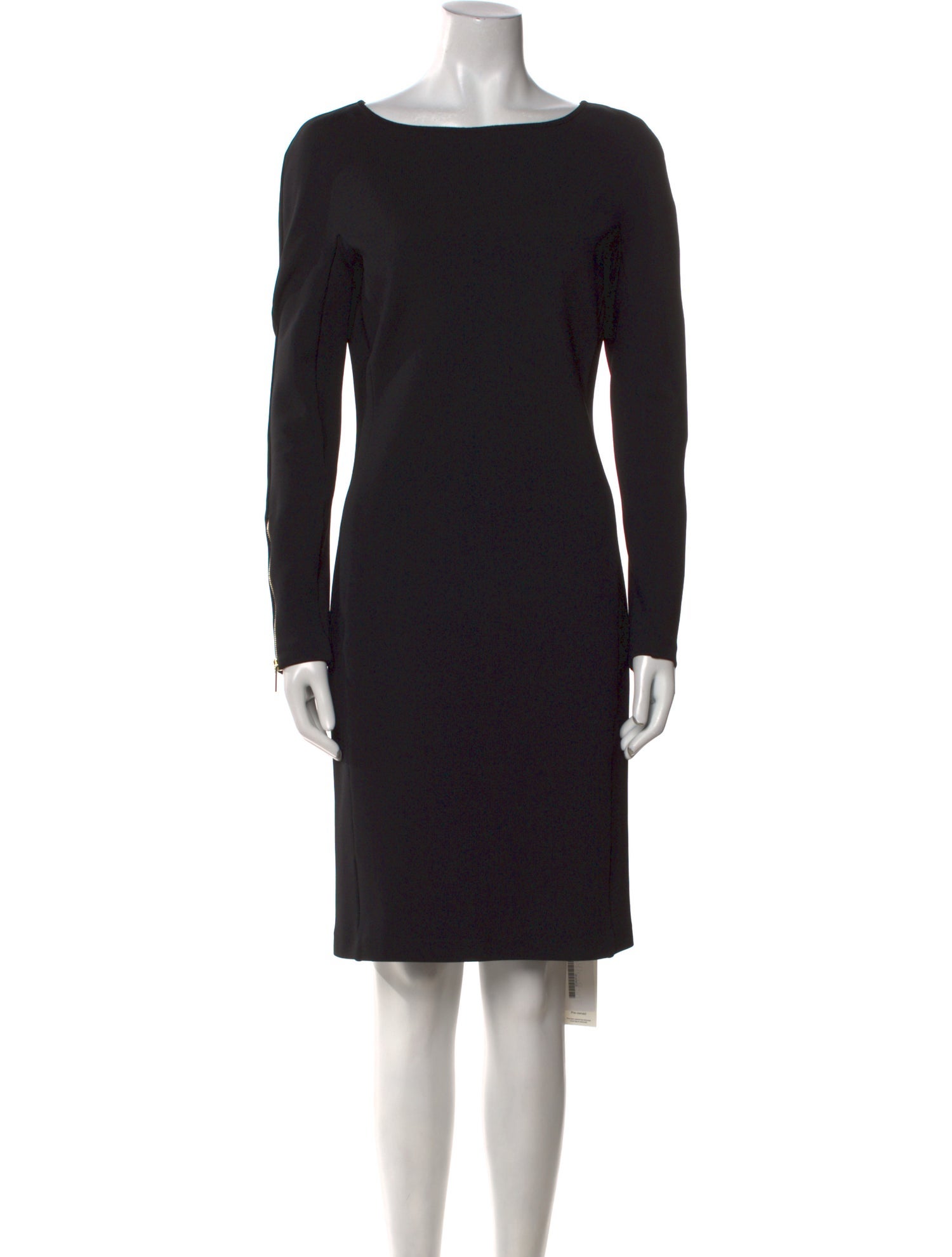 St. John Bateau Neckline Knee-Length Dress