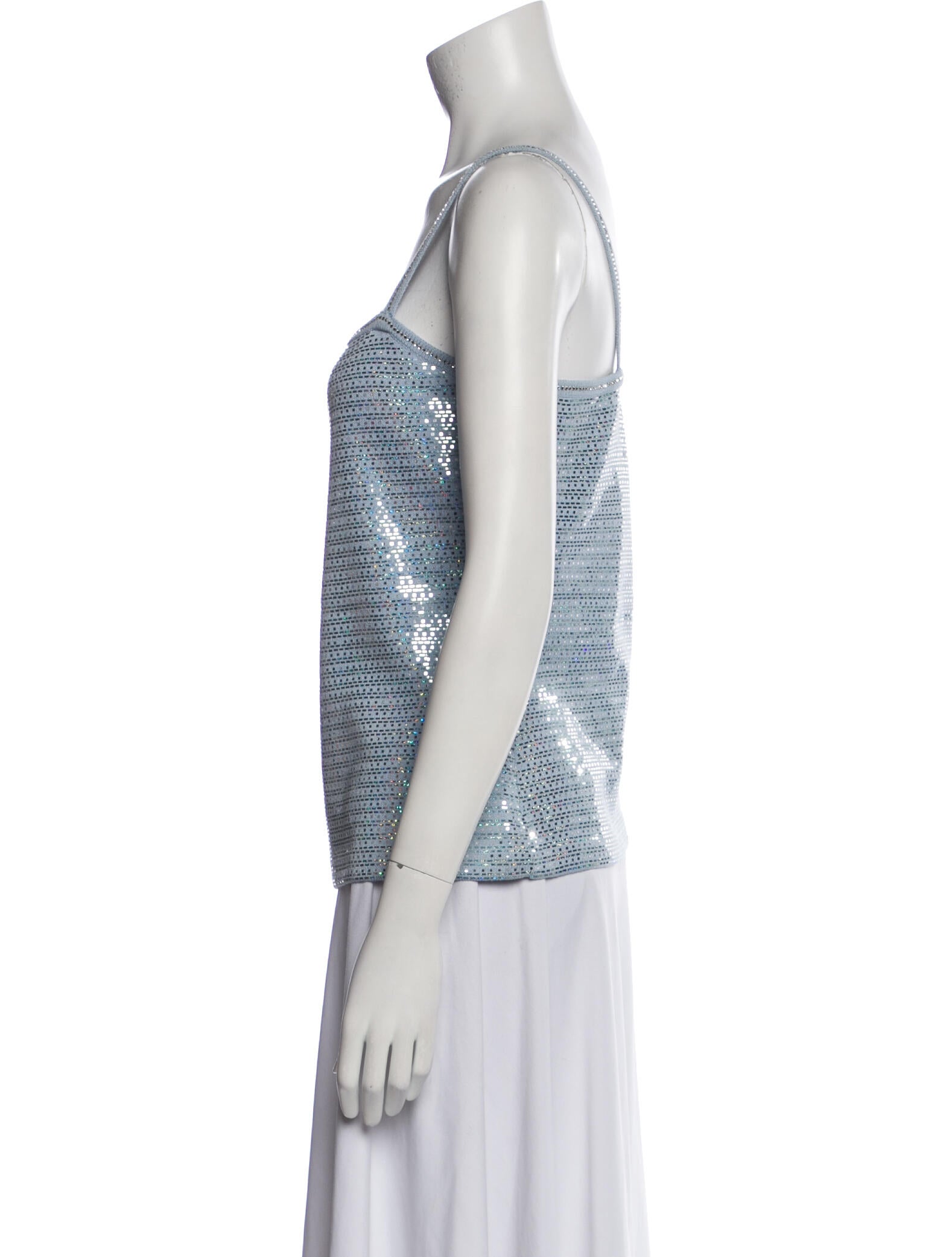 Top Sleeveless By St. John In Black, Size: L main image 1