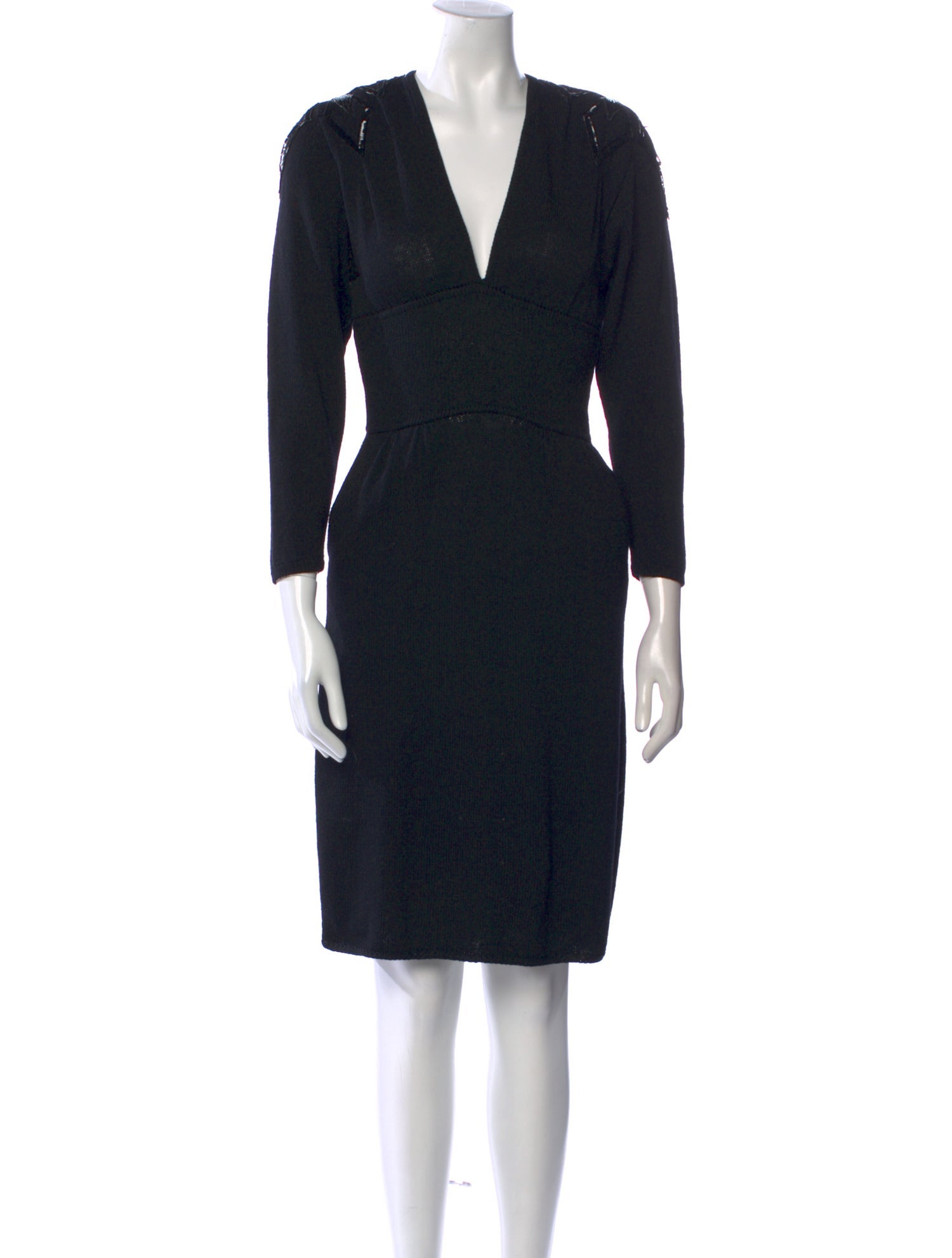 St. John Wool Knee-Length Dress