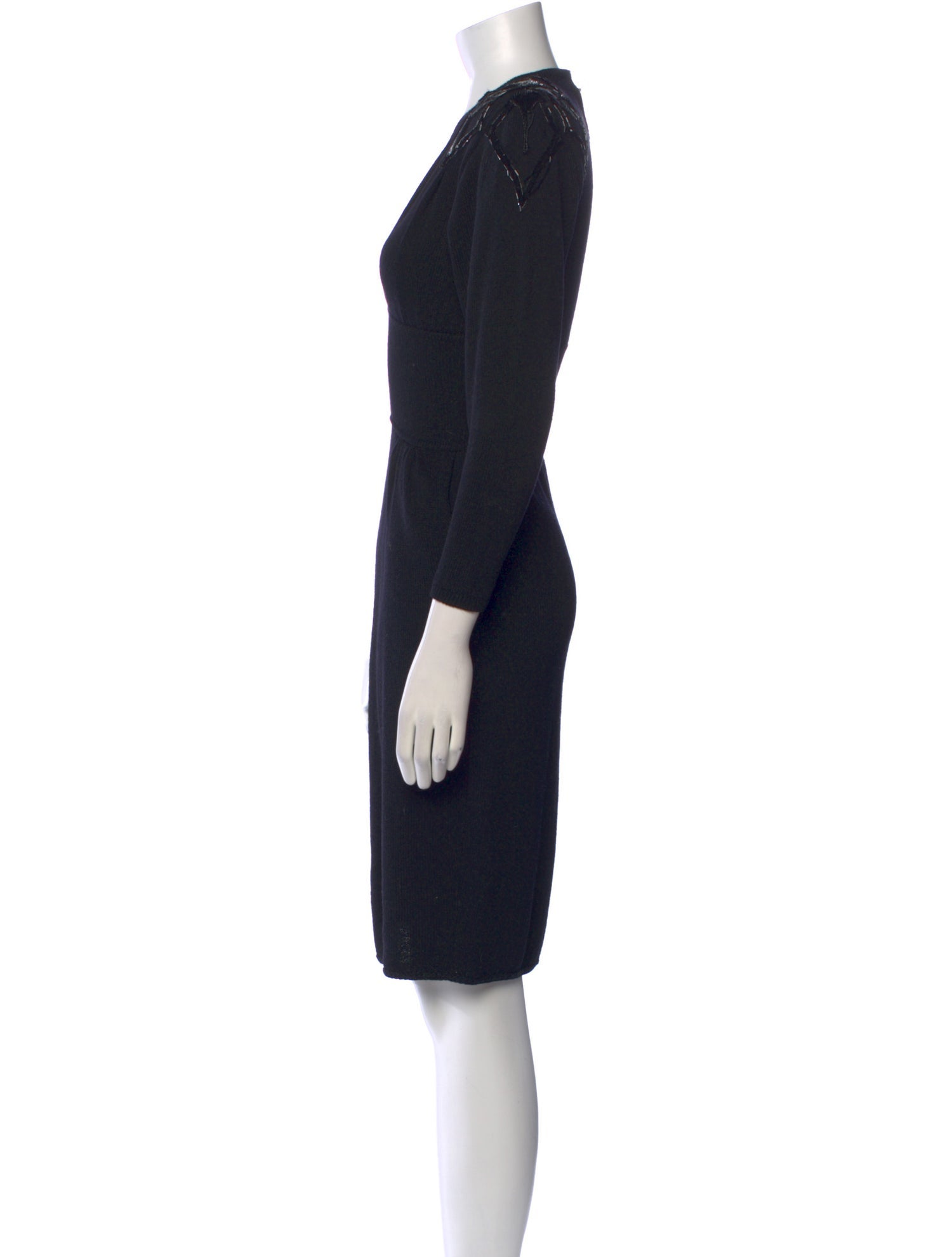 St. John Wool Knee-Length Dress