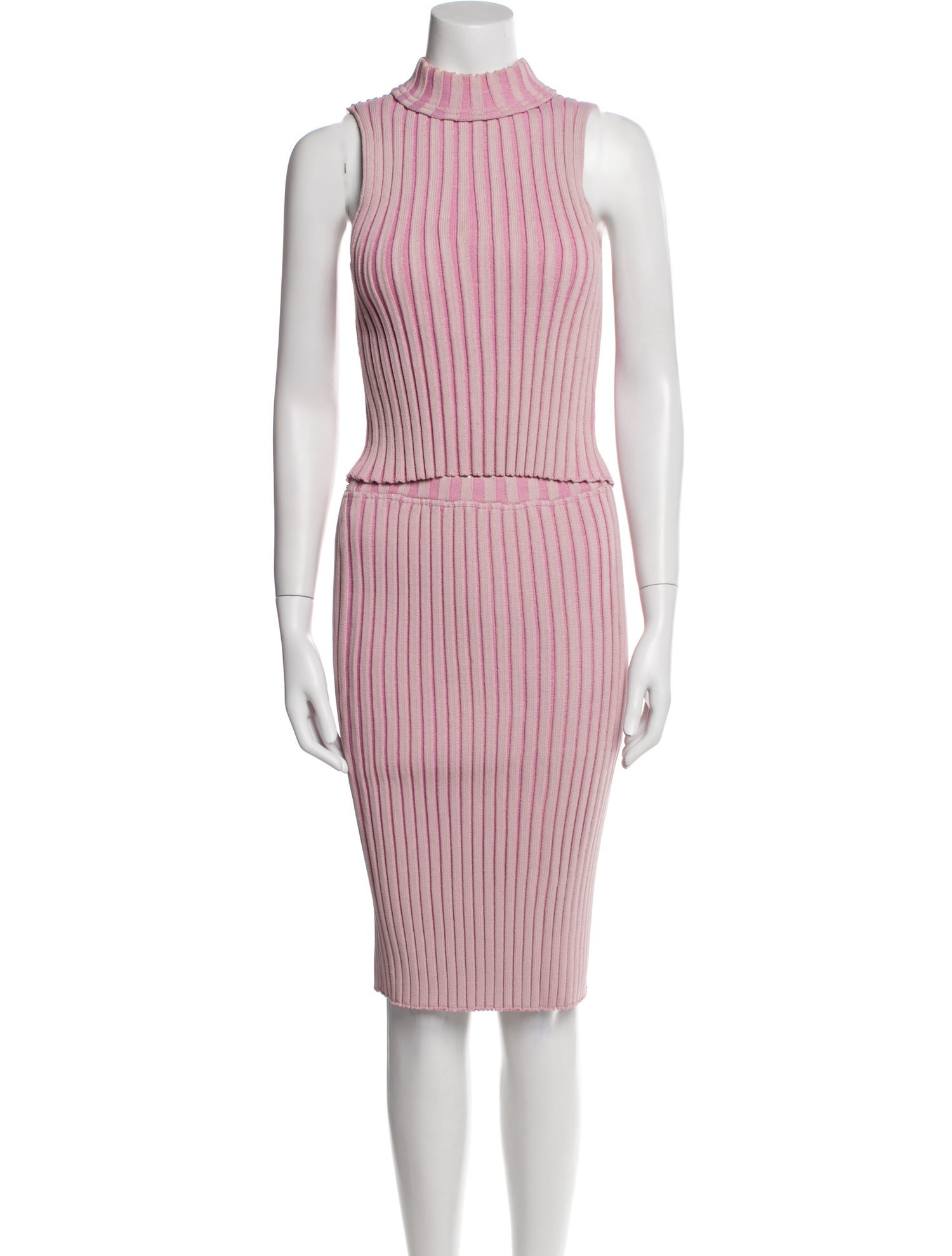 St. John Striped Skirt Suit