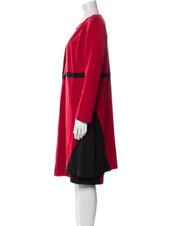 St. John Colorblock Pattern Dress Set