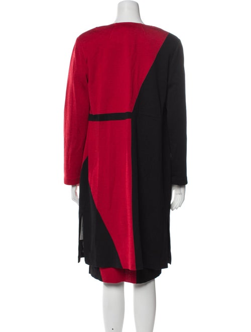 St. John Colorblock Pattern Dress Set