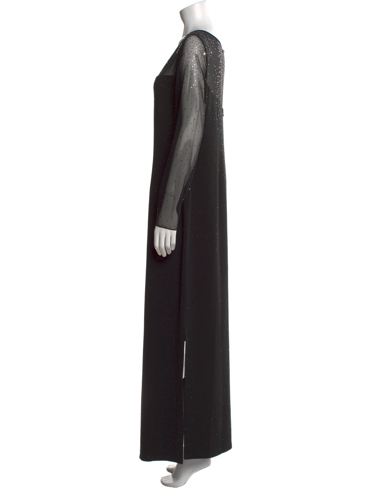 St. John Bateau Neckline Long Dress