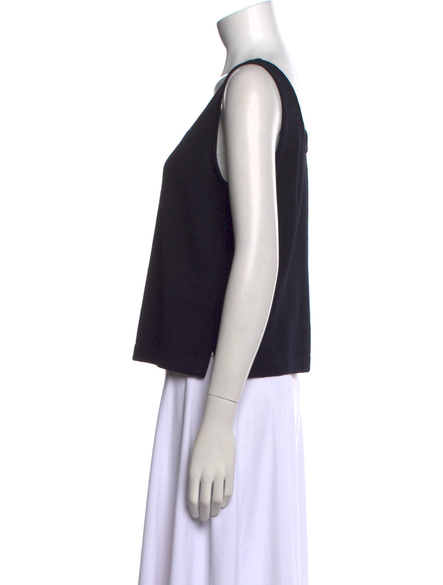 St. John Wool Scoop Neck Top