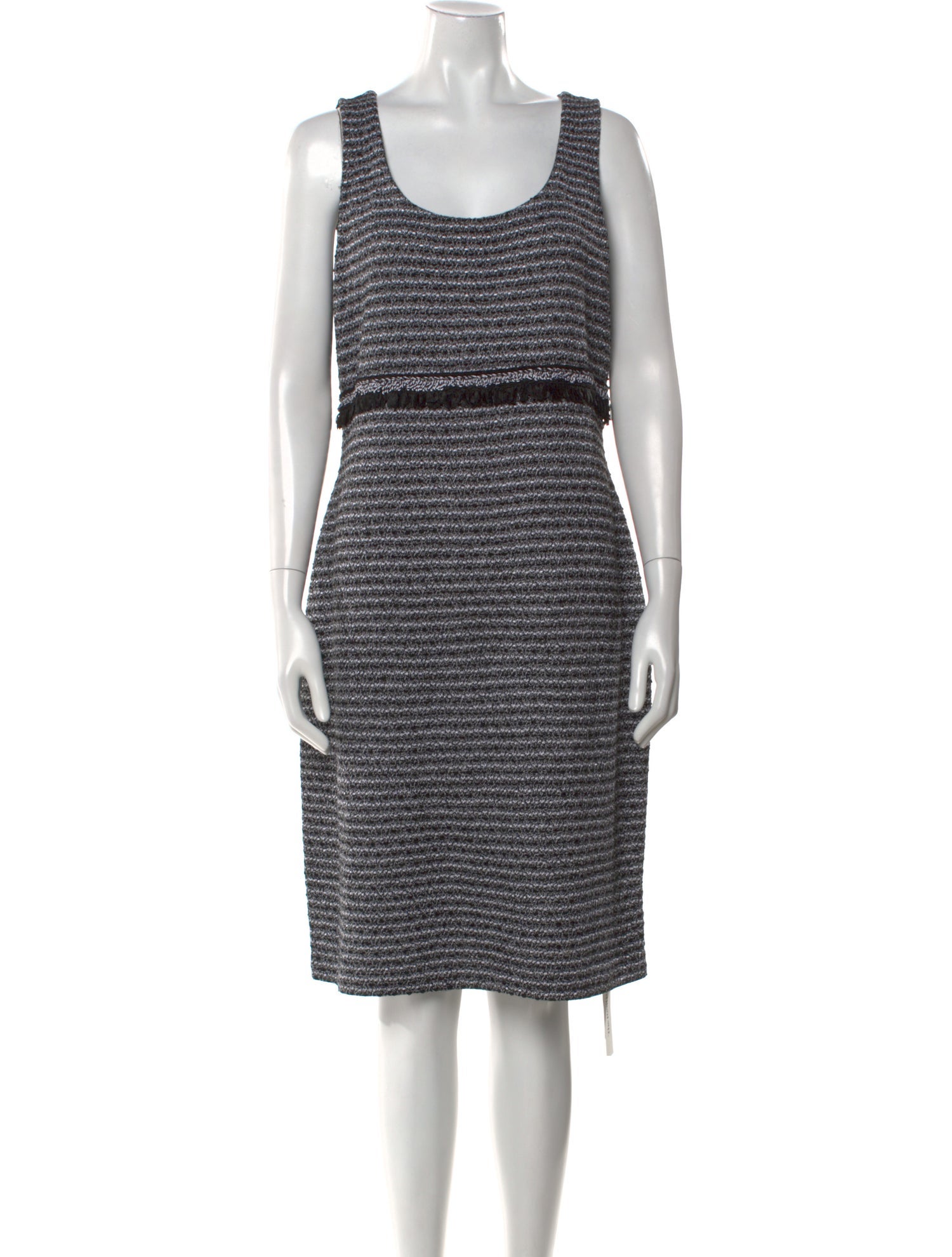 St. John Striped Knee-Length Dress