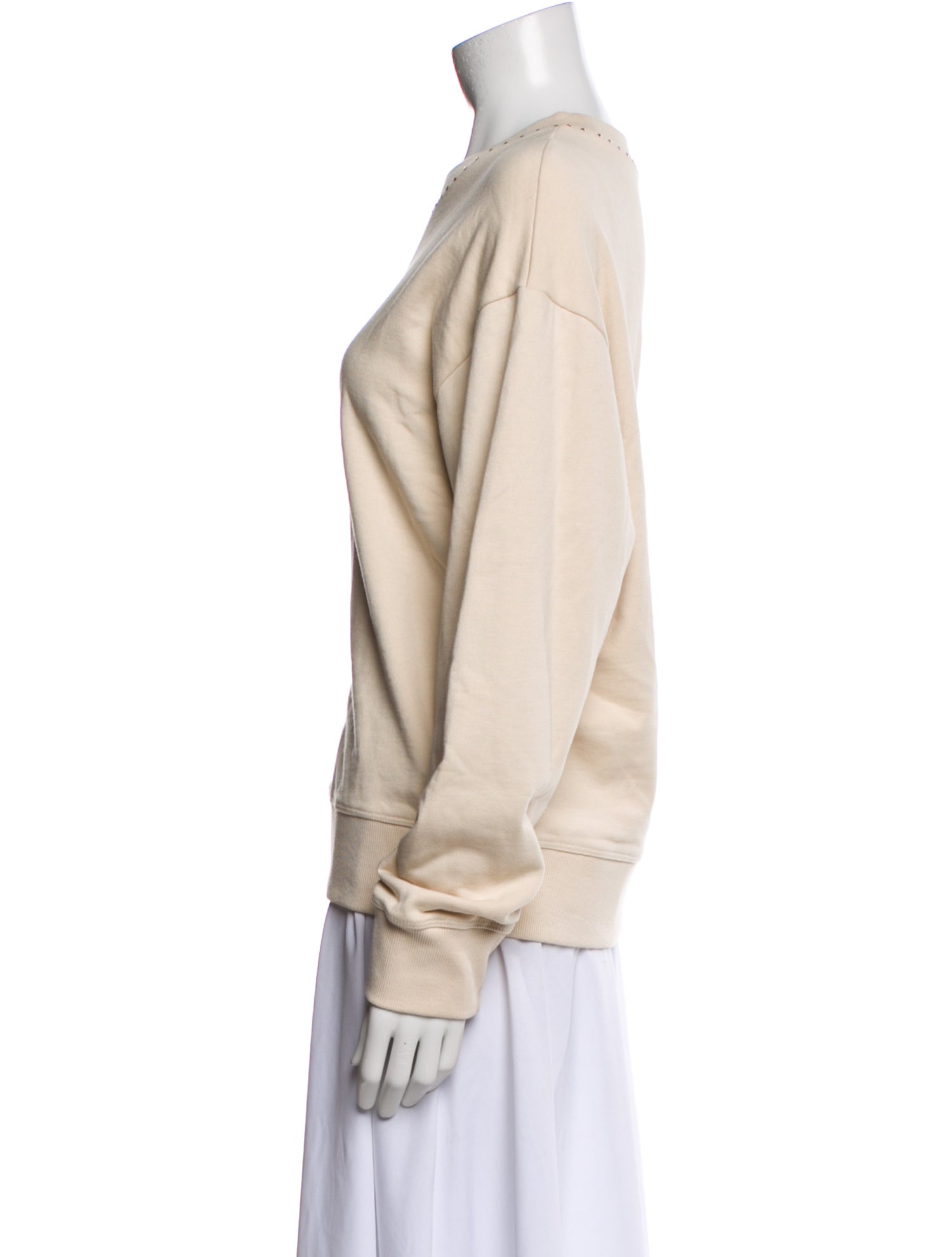 St. John Bateau Neckline Long Sleeve Sweatshirt