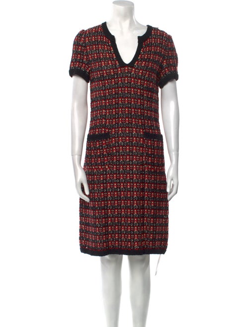 St. John Printed Knee-Length Dress