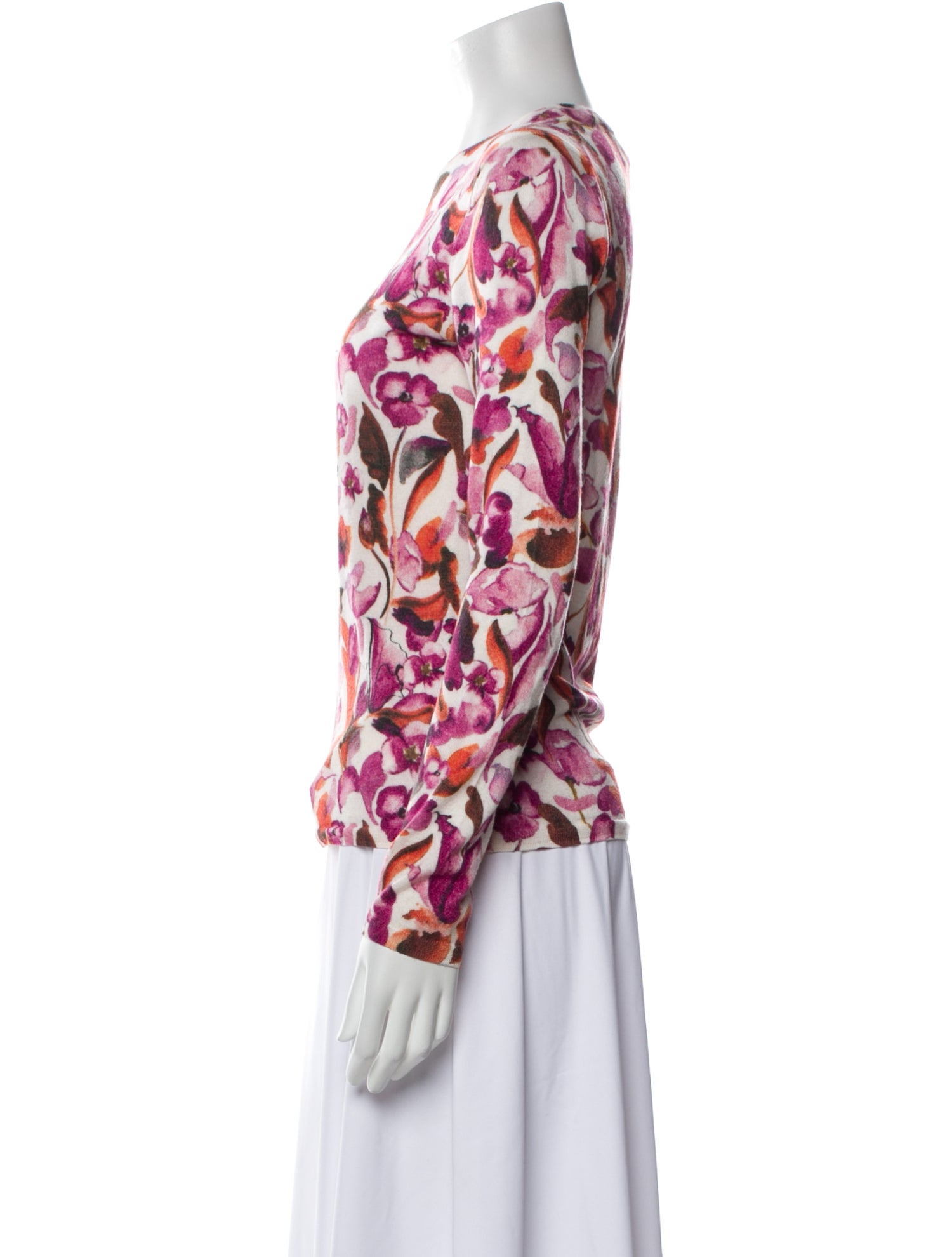 St. John Wool Printed Sweater w/ Tags