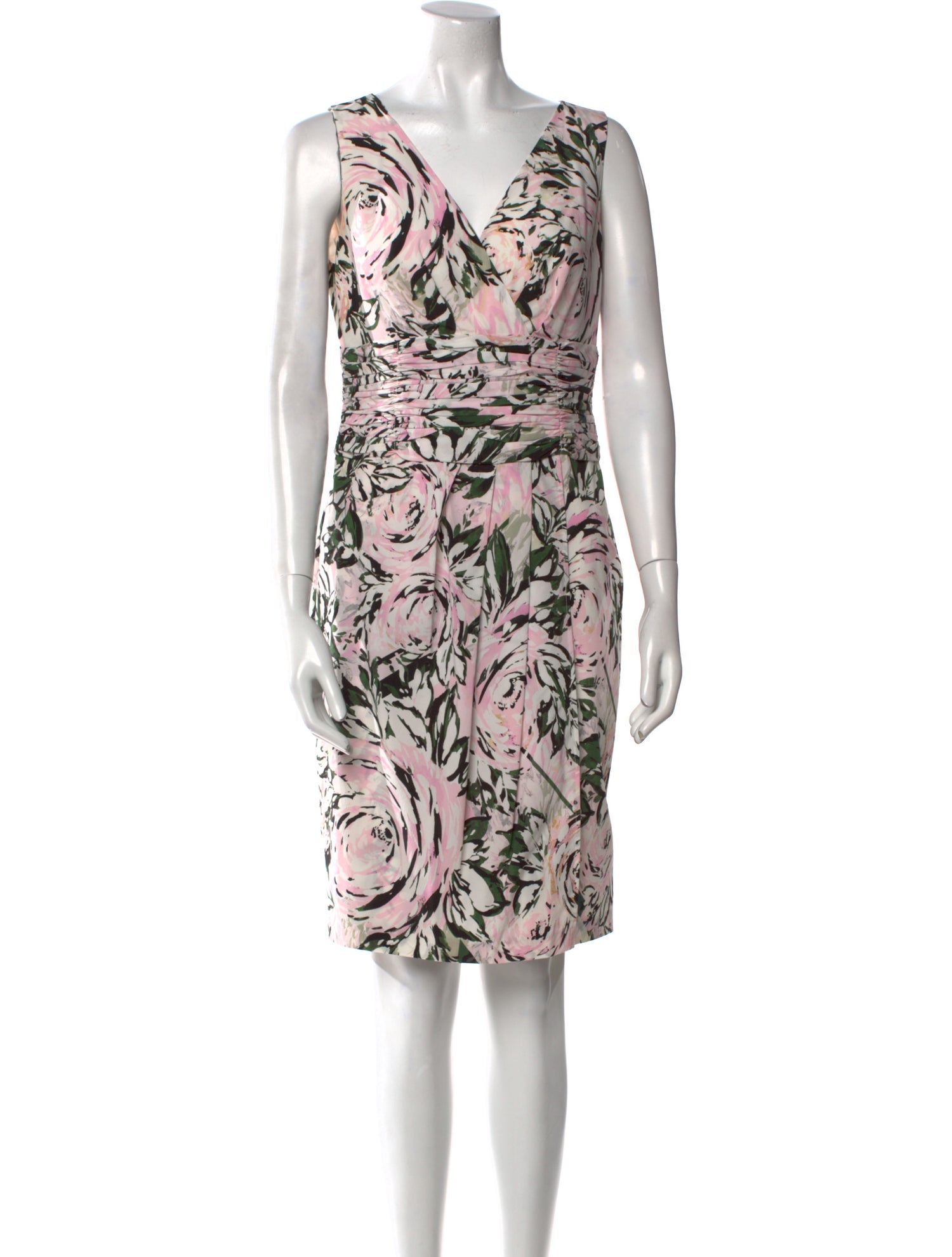 St. John Silk Knee-Length Dress