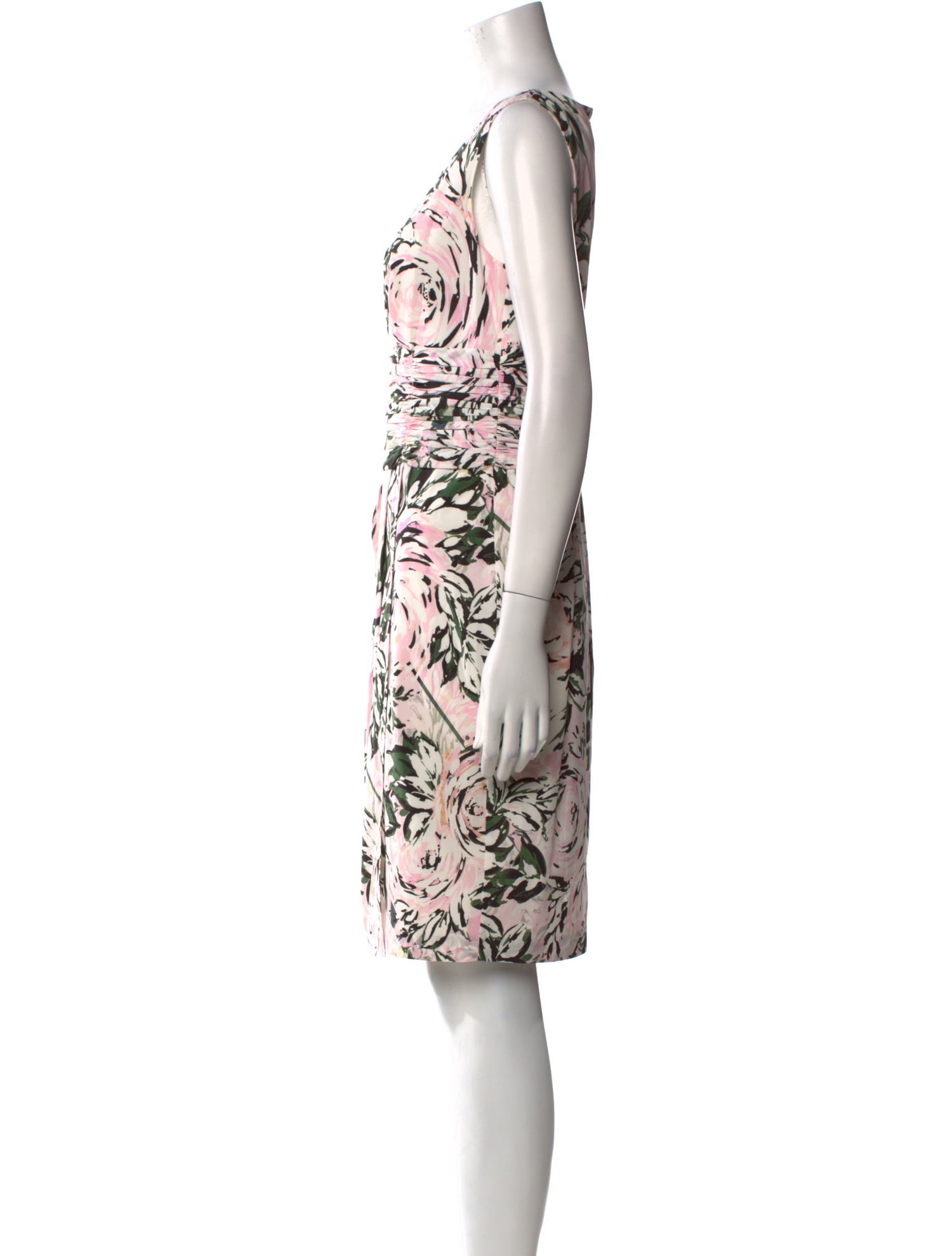 St. John Silk Knee-Length Dress