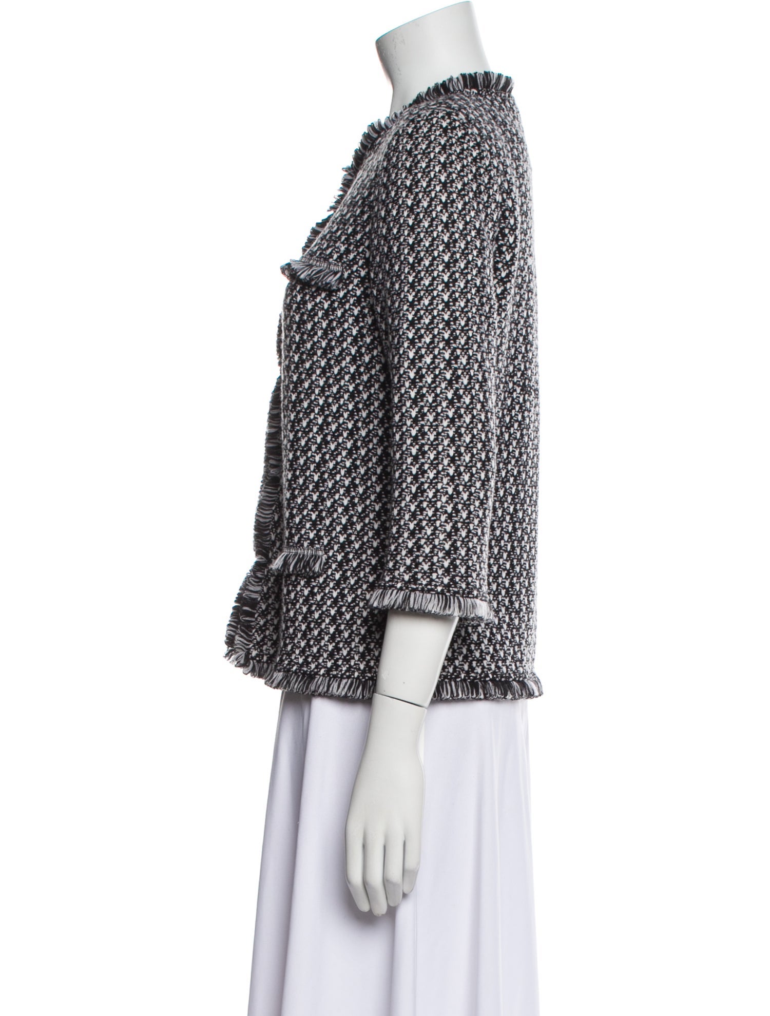 St. John Collection Wool Tweed Pattern Evening Jacket