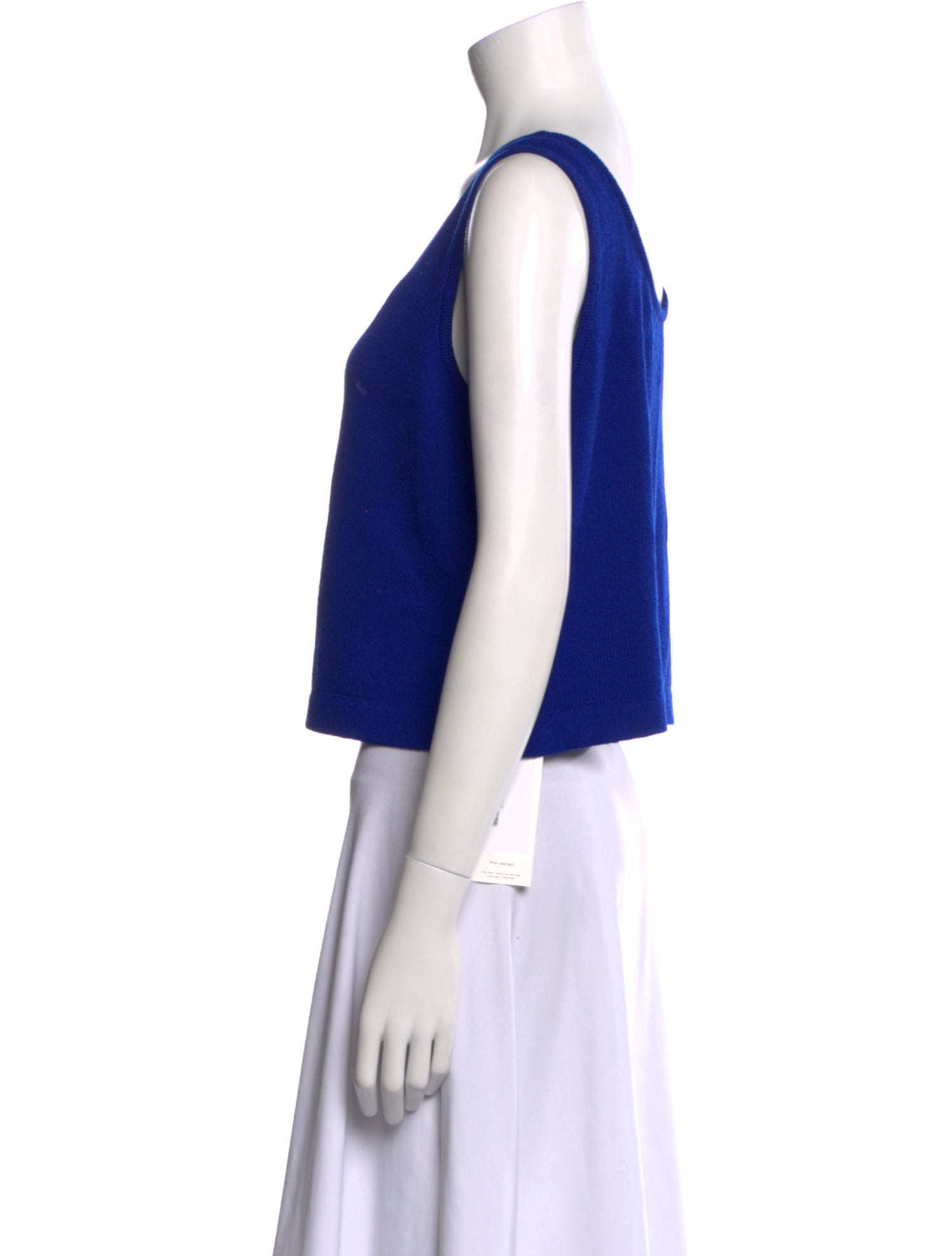 St. John Wool Scoop Neck Crop Top