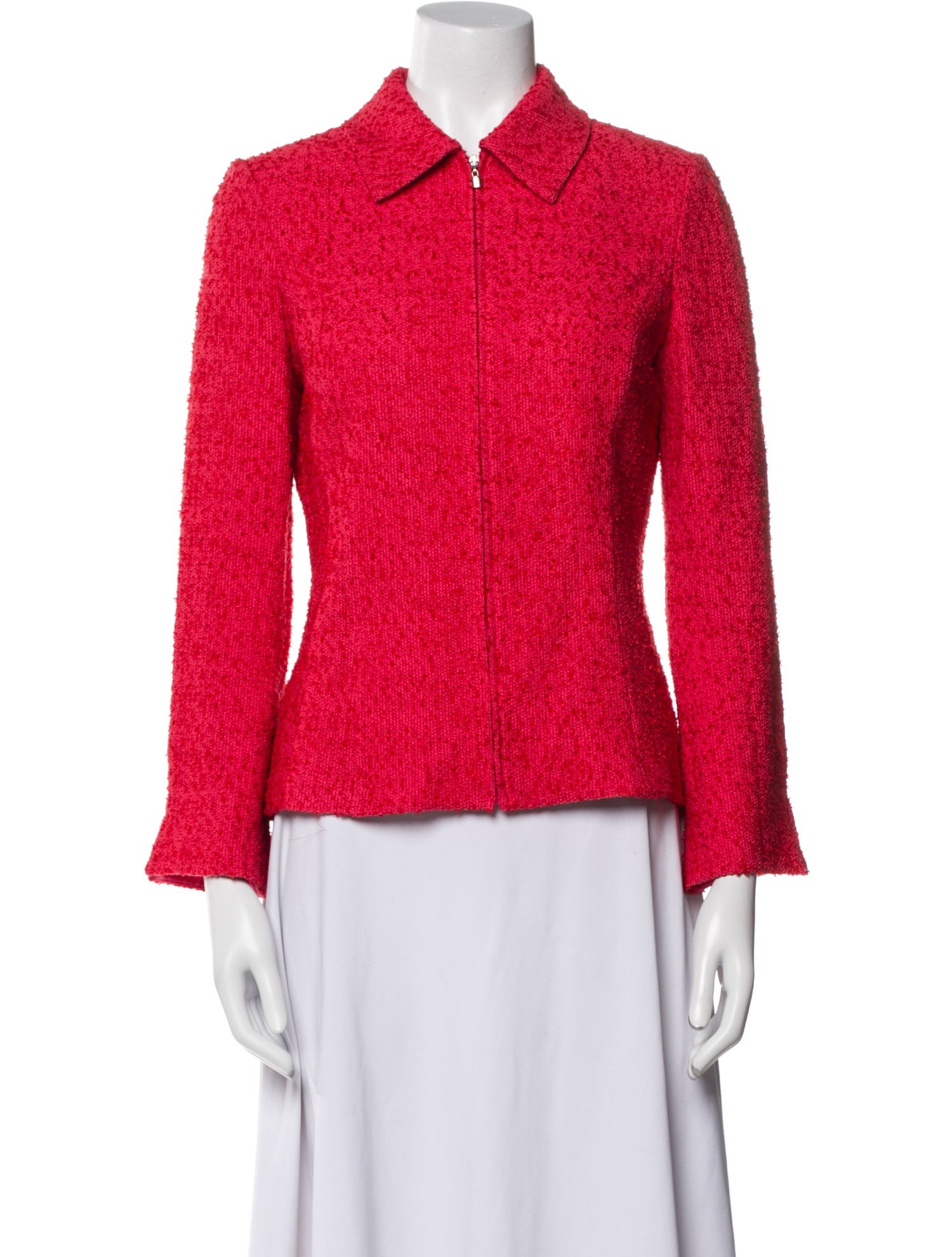 St. John Tweed Pattern Blazer