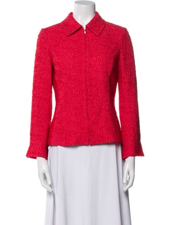 St. John Tweed Pattern Blazer