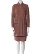 St. John Tweed Pattern Skirt Suit