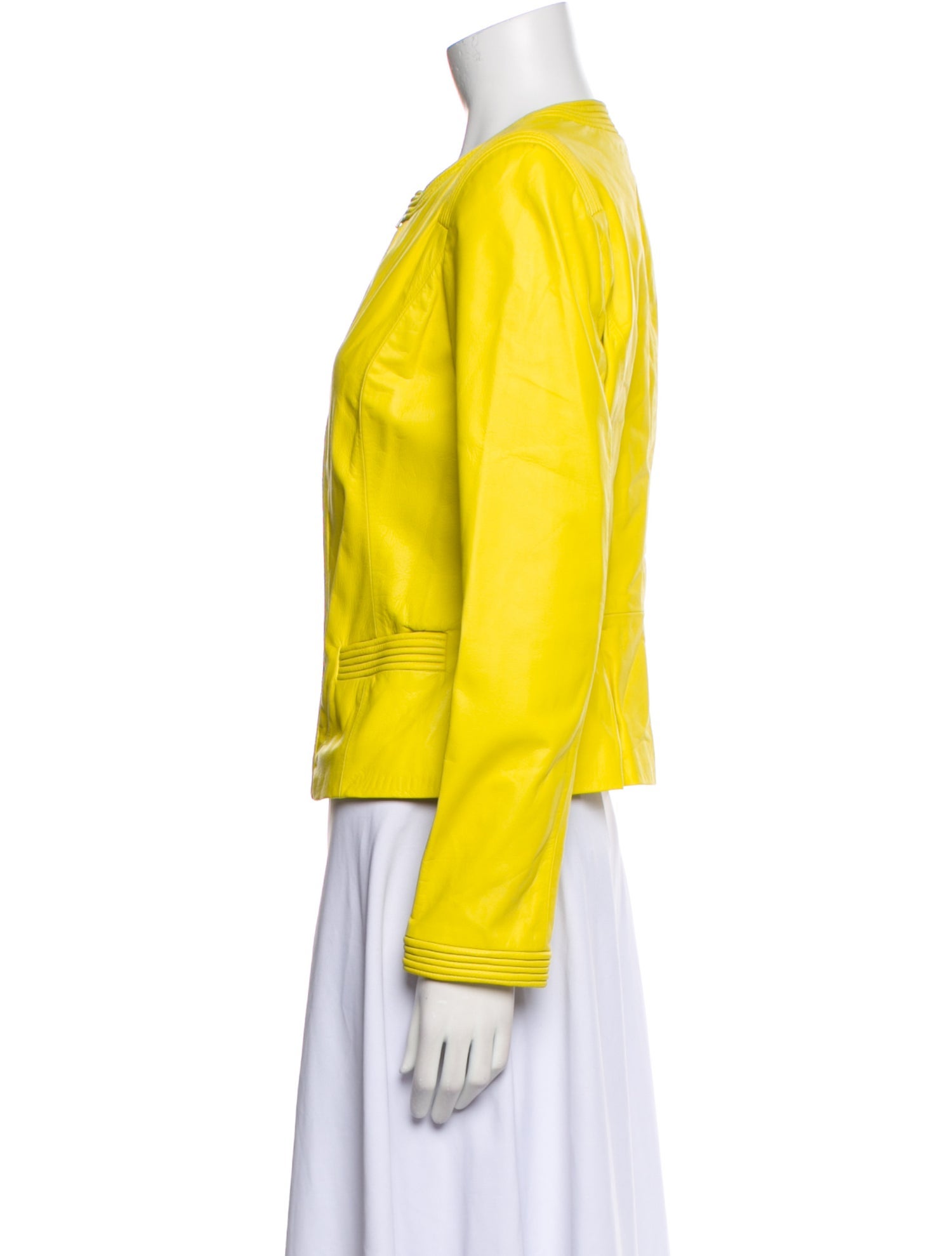 St. John Leather Evening Jacket